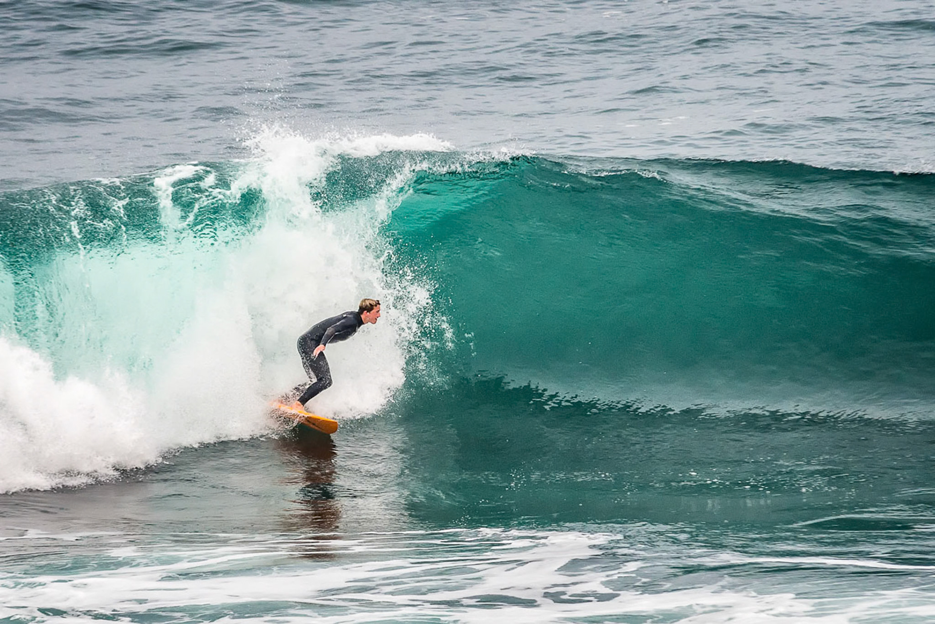Surfer On A Wave