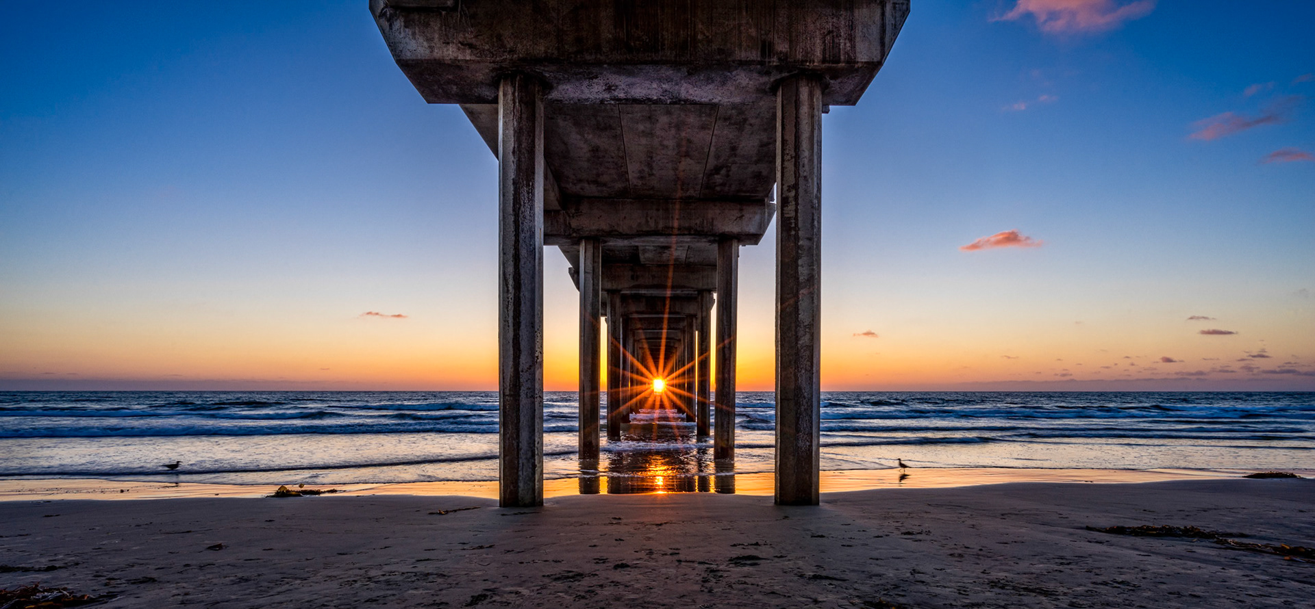 San Diego La Jolla Scripps Pier Sunset