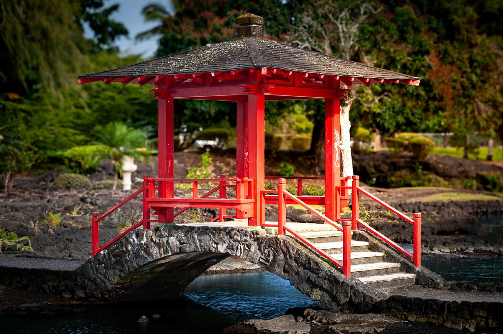 Japanese Stone Bridge