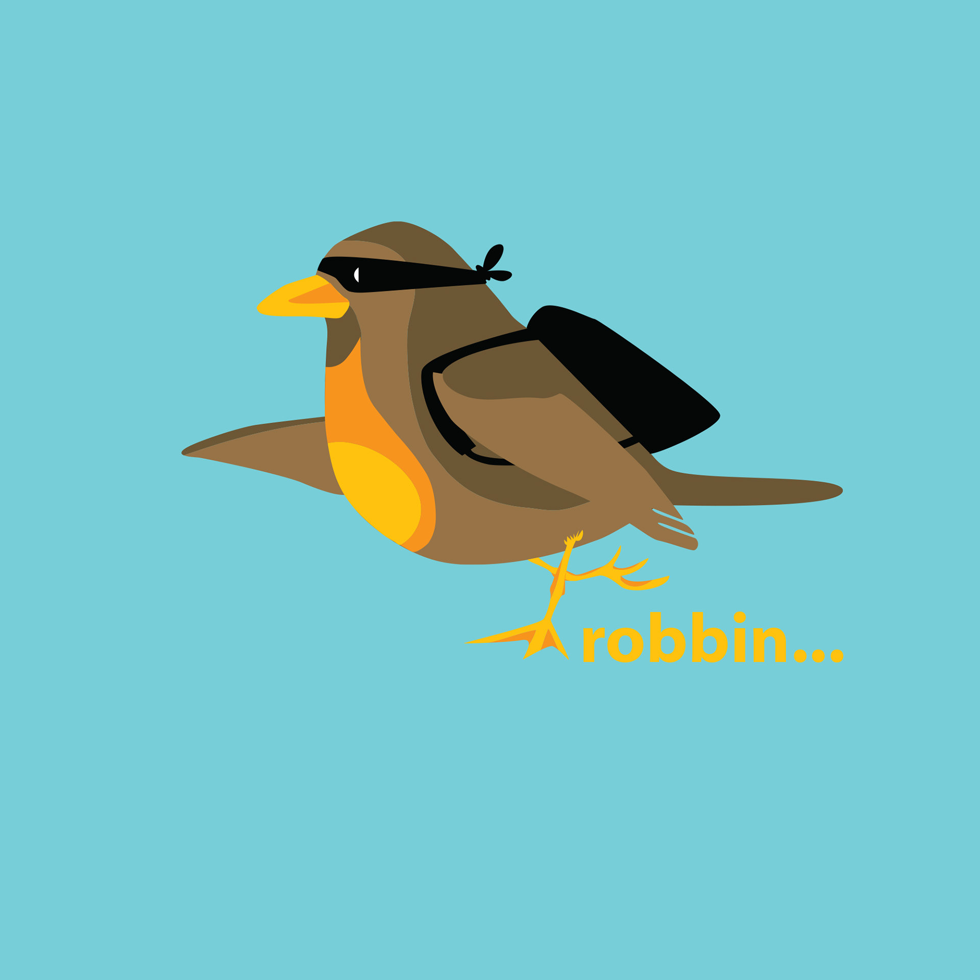 Robbin t-shit illustraion
