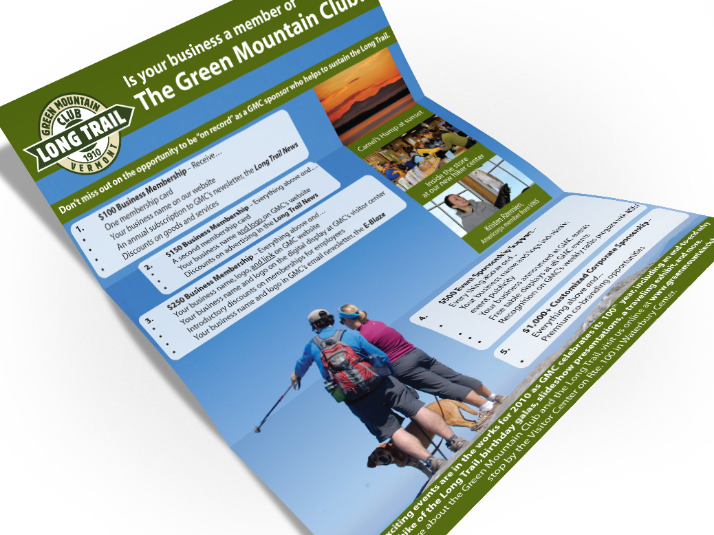 Green Mountain Club newsletter design