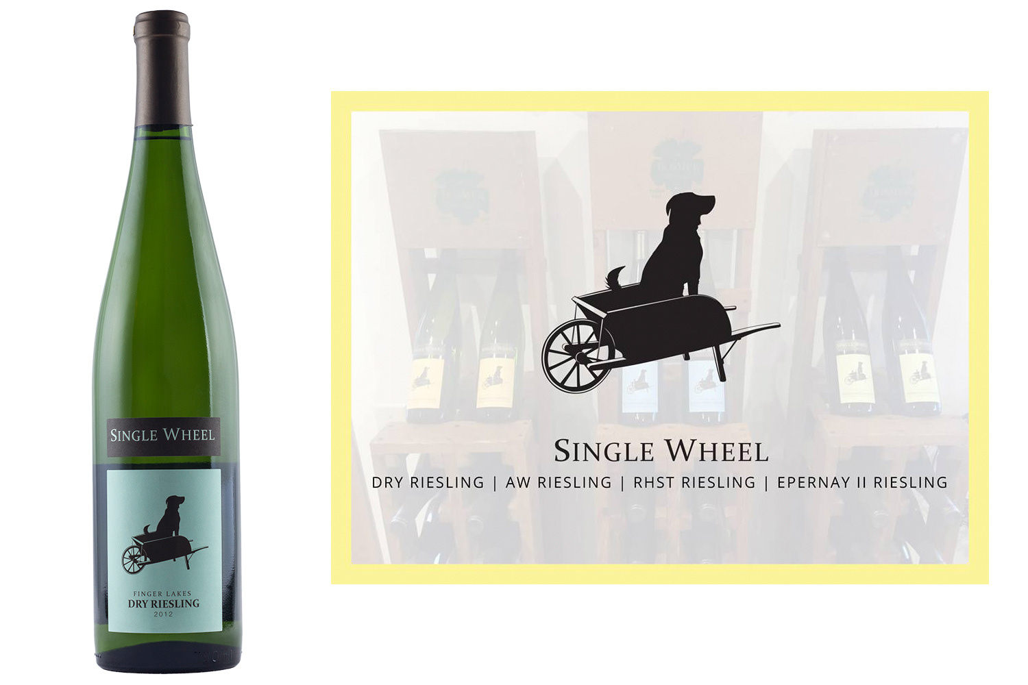 Single Wheel wine label and packaging
