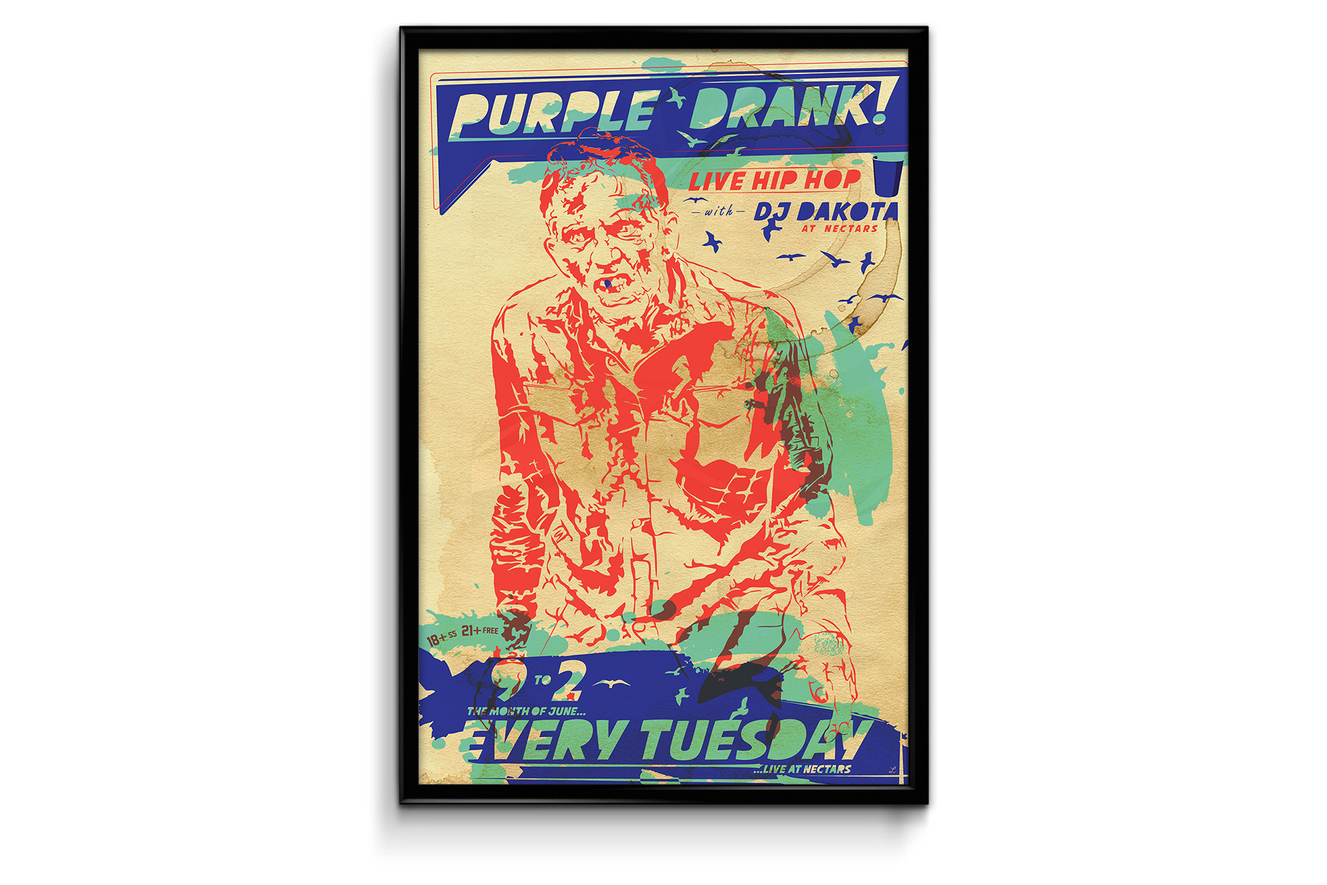 Purple Drank poster illustration - 11x17