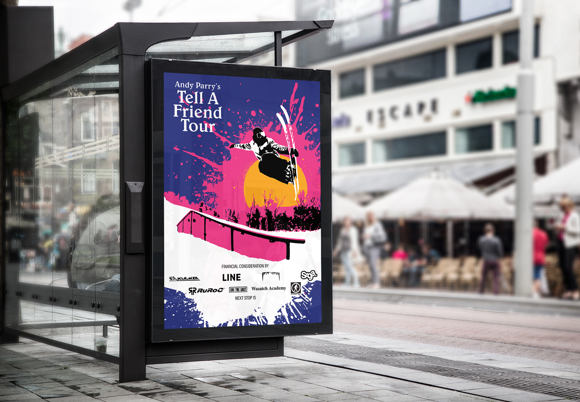 Print Poster for Andy Parrys 2021 Tell A Friend Tour