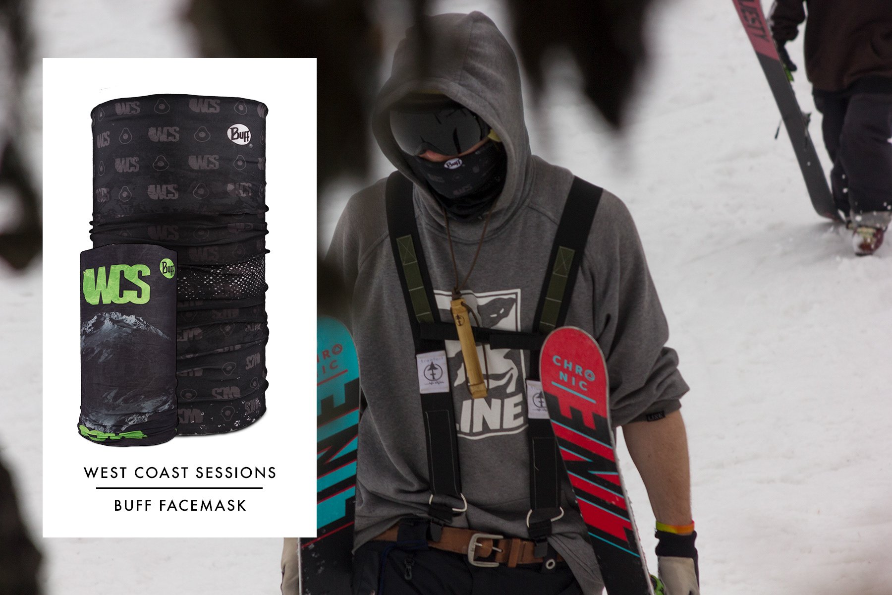 West Coast Sessions Buff Facemask designs