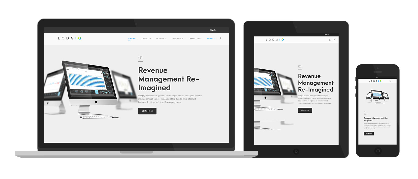 Wordpress CMS for Lodgiq which offers hotel management software