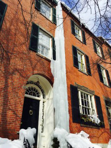 Charles Street in winter