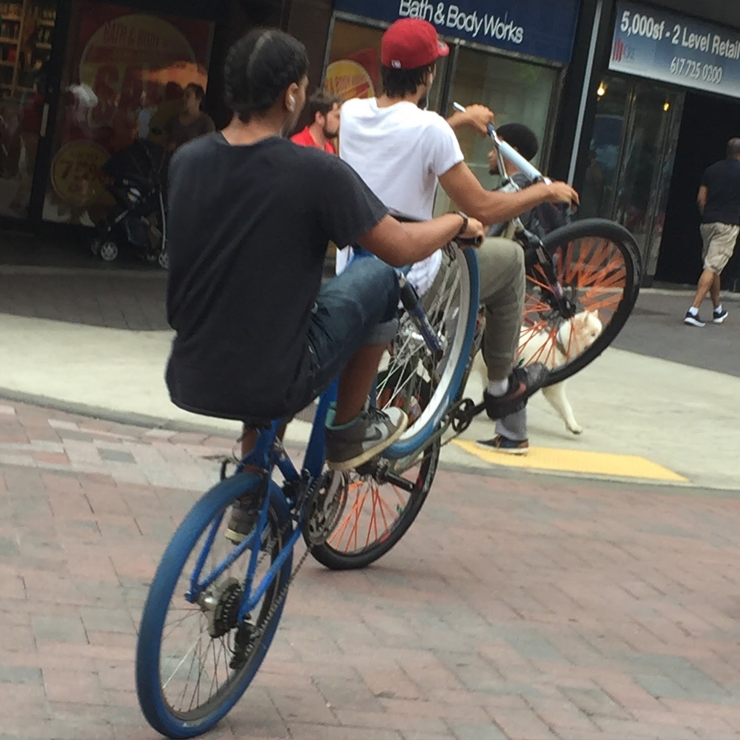 Wheelies on Washington Street