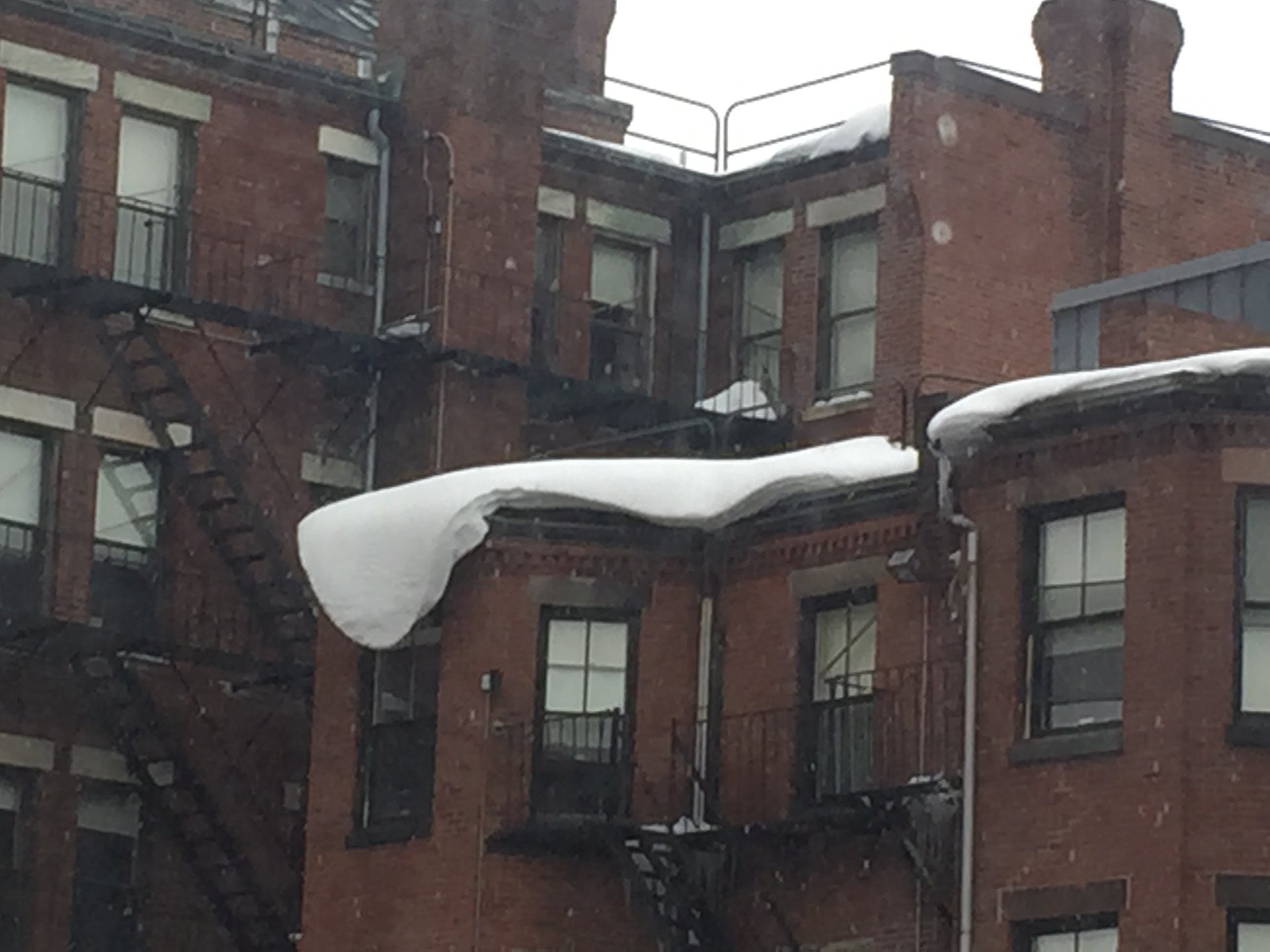 North End Building with a White Tongue