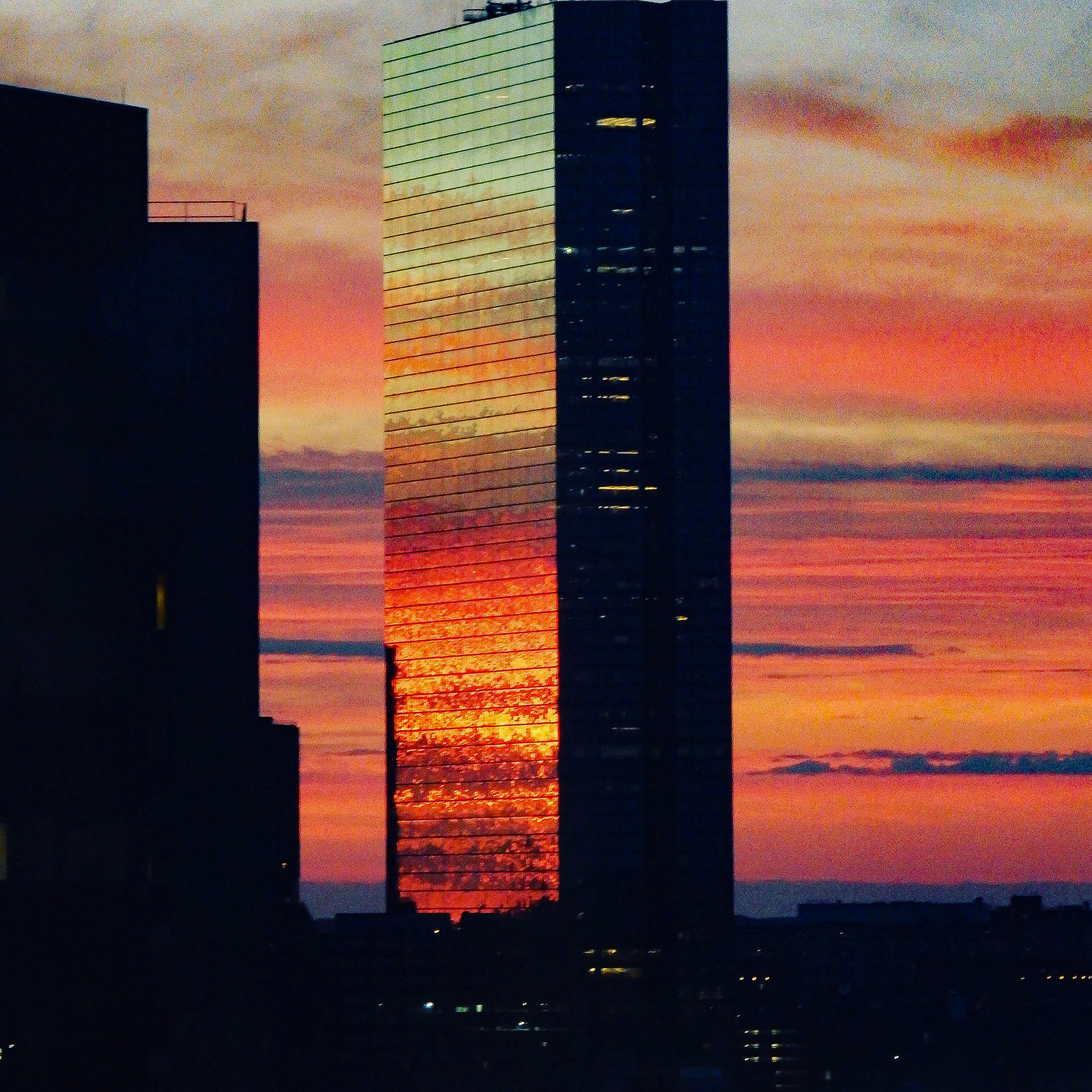 Tie-dyed John Hancock Building