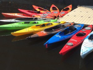 Kayaks in Kendall Square