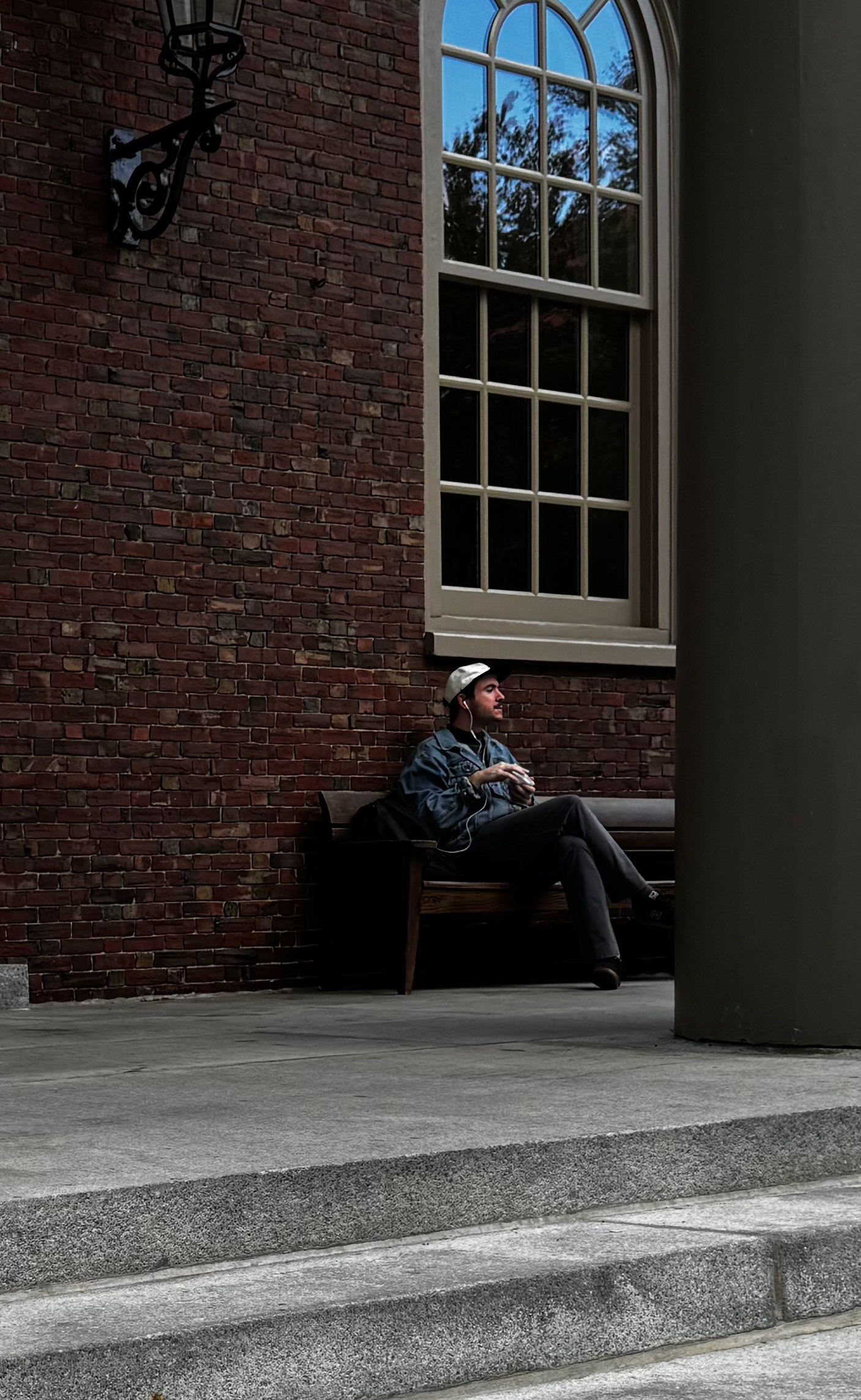 Reflection in Harvard Yard