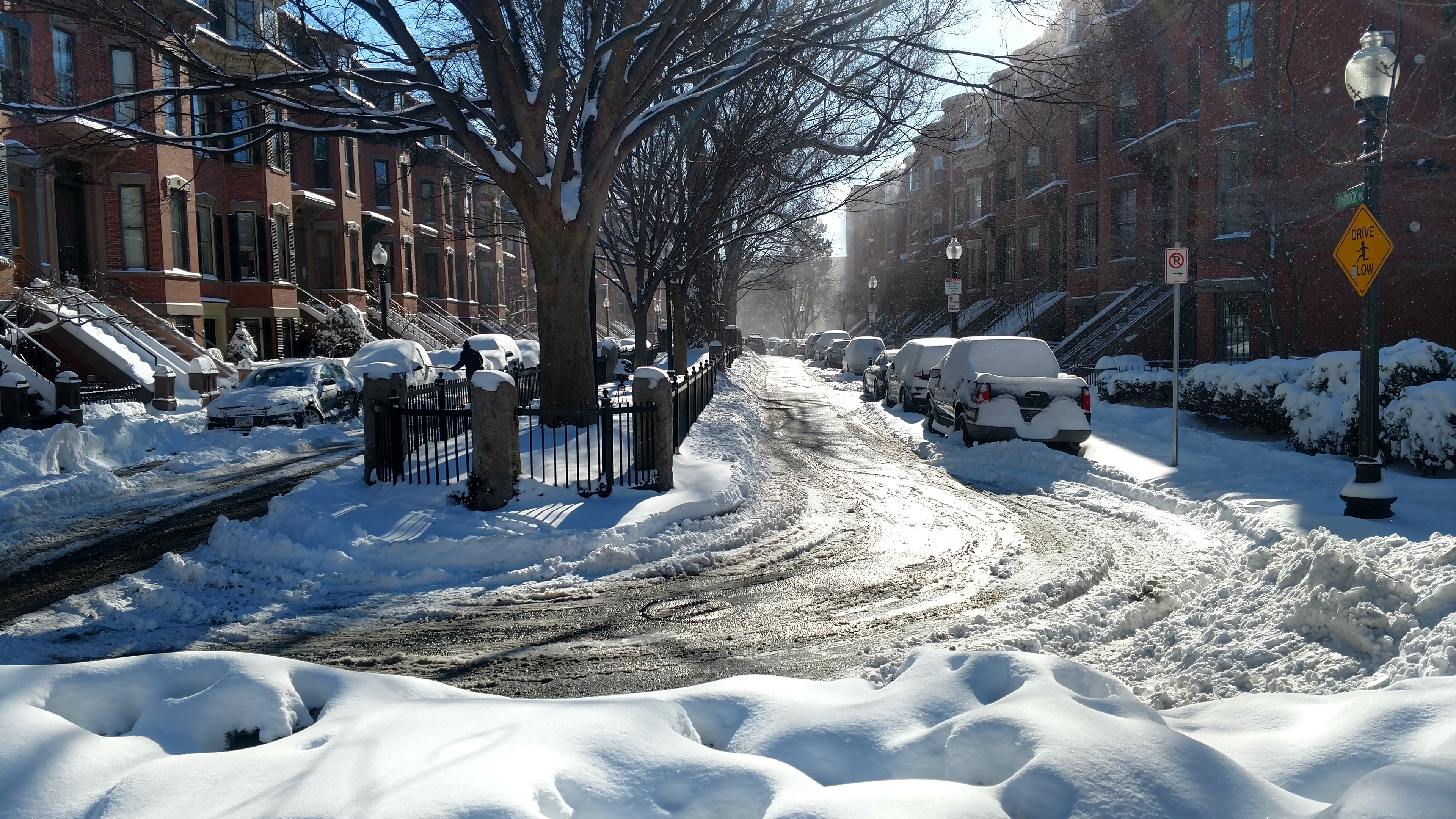 South End after a Snow Storm