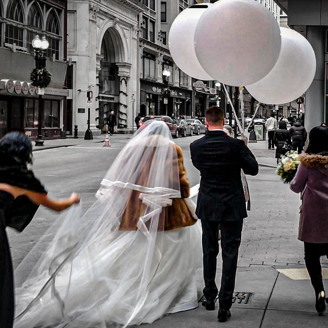 Bride on Washington Street