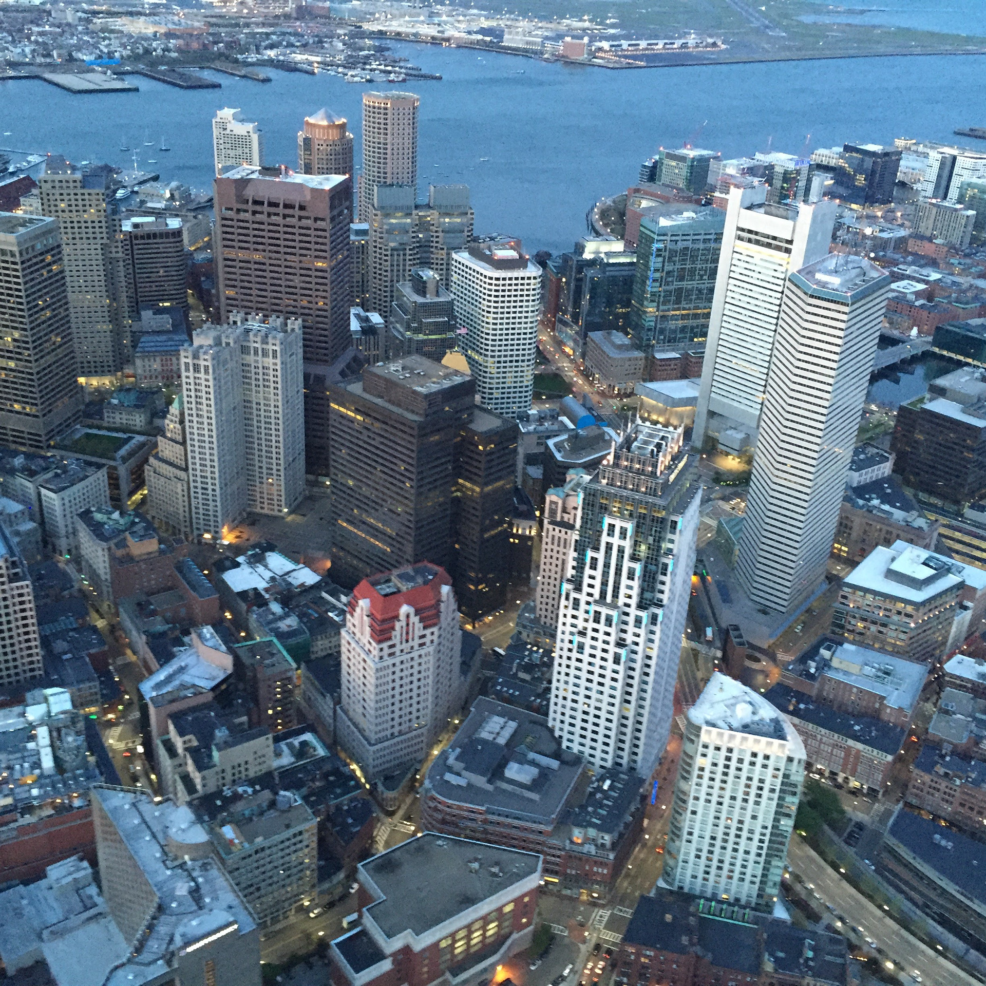 Aerial photo of Boston