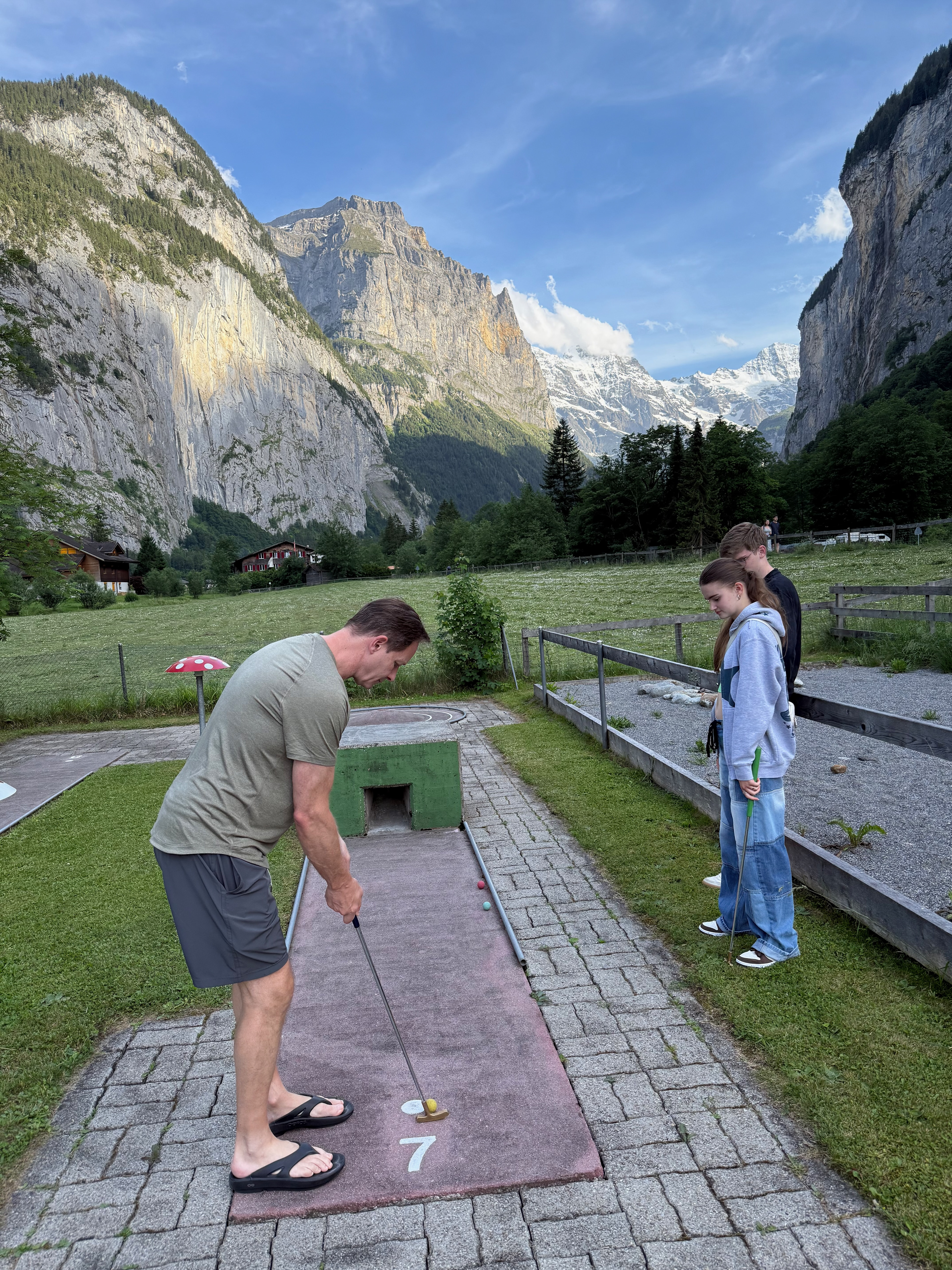 Mini golf with a view