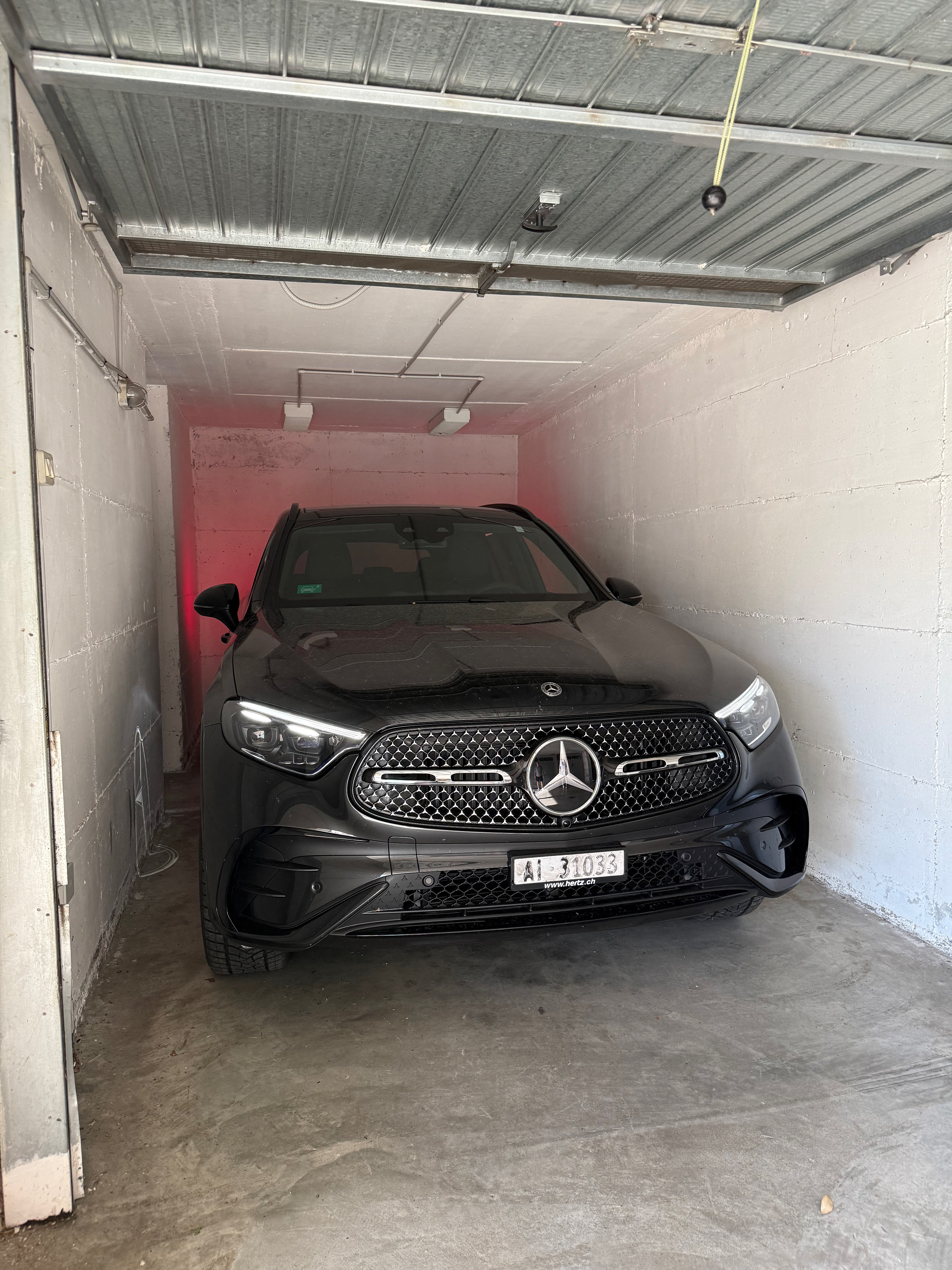 6" to spare on either side of the car in our garage