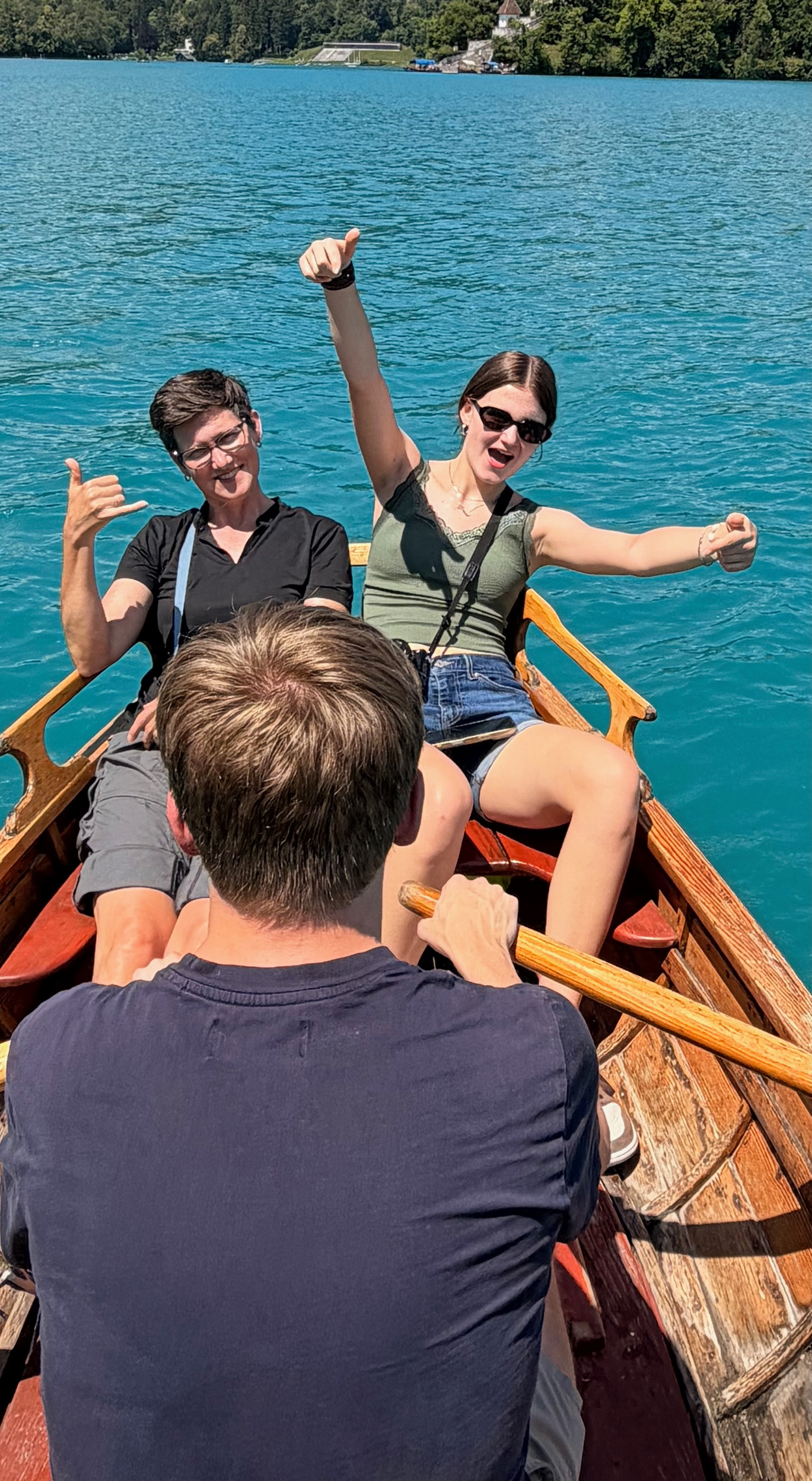 Rented a row boat to get ourselves to the island