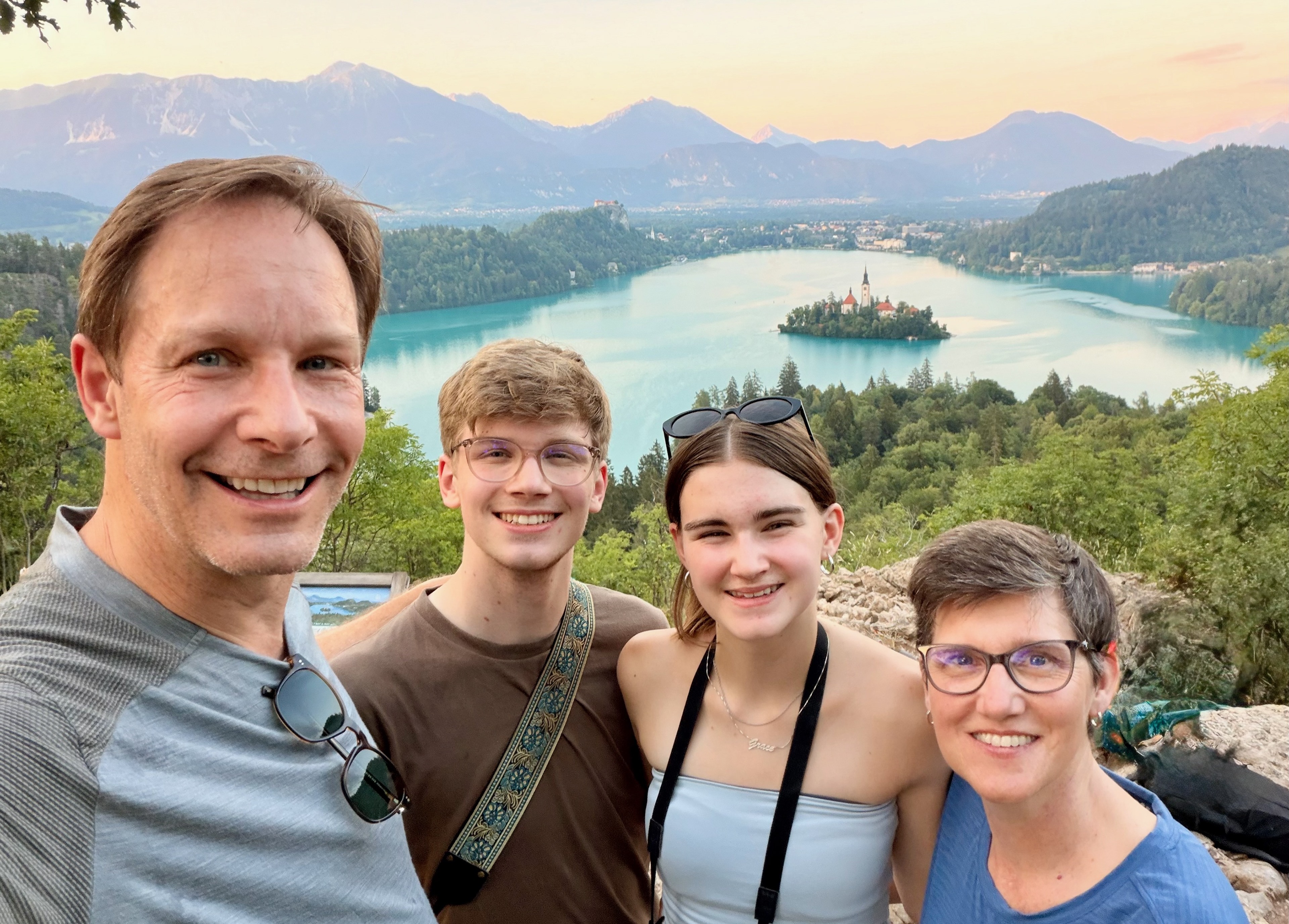 A sunset hike to a high viewpoint