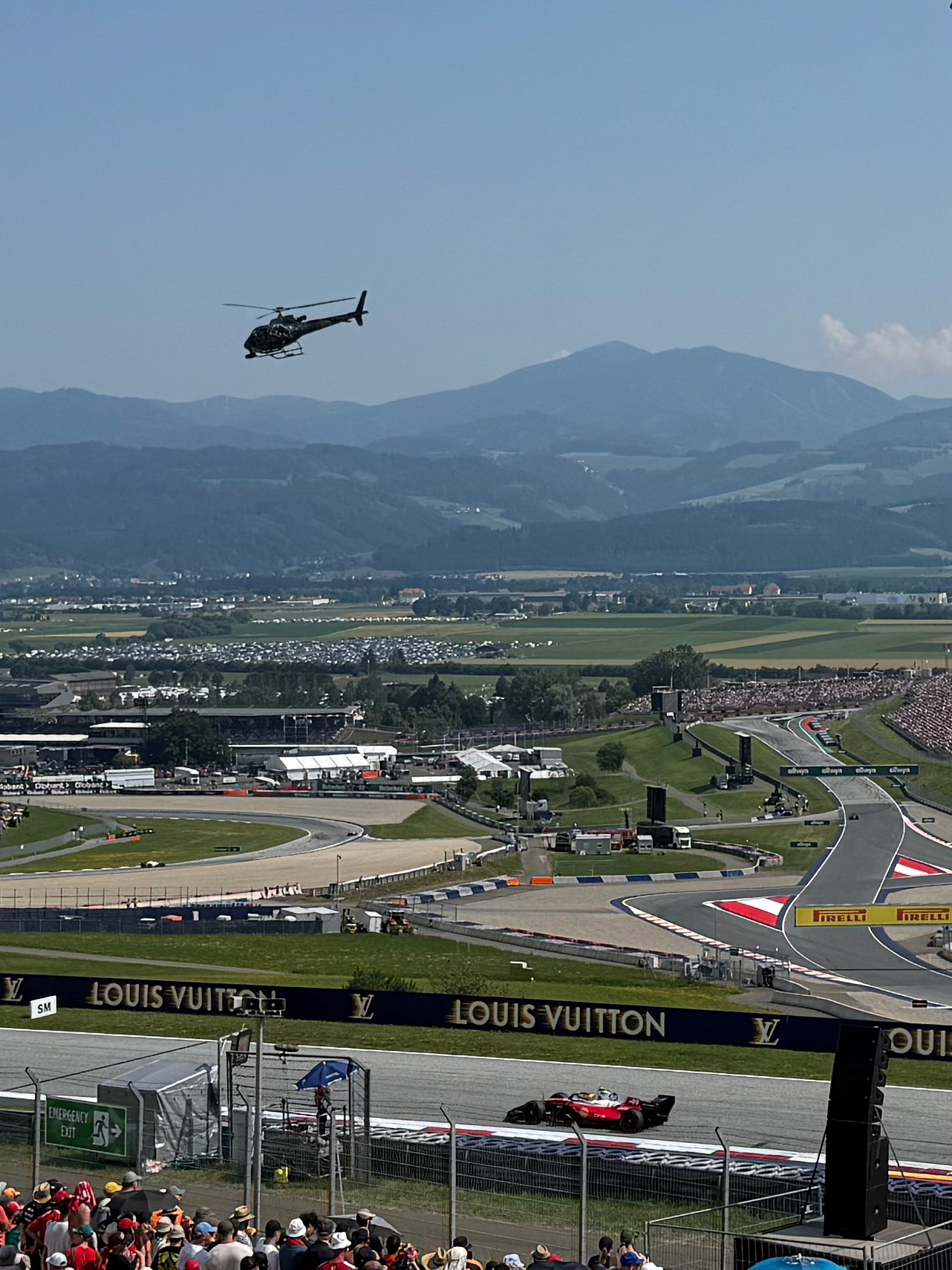 An especially beautiful place to watch a race