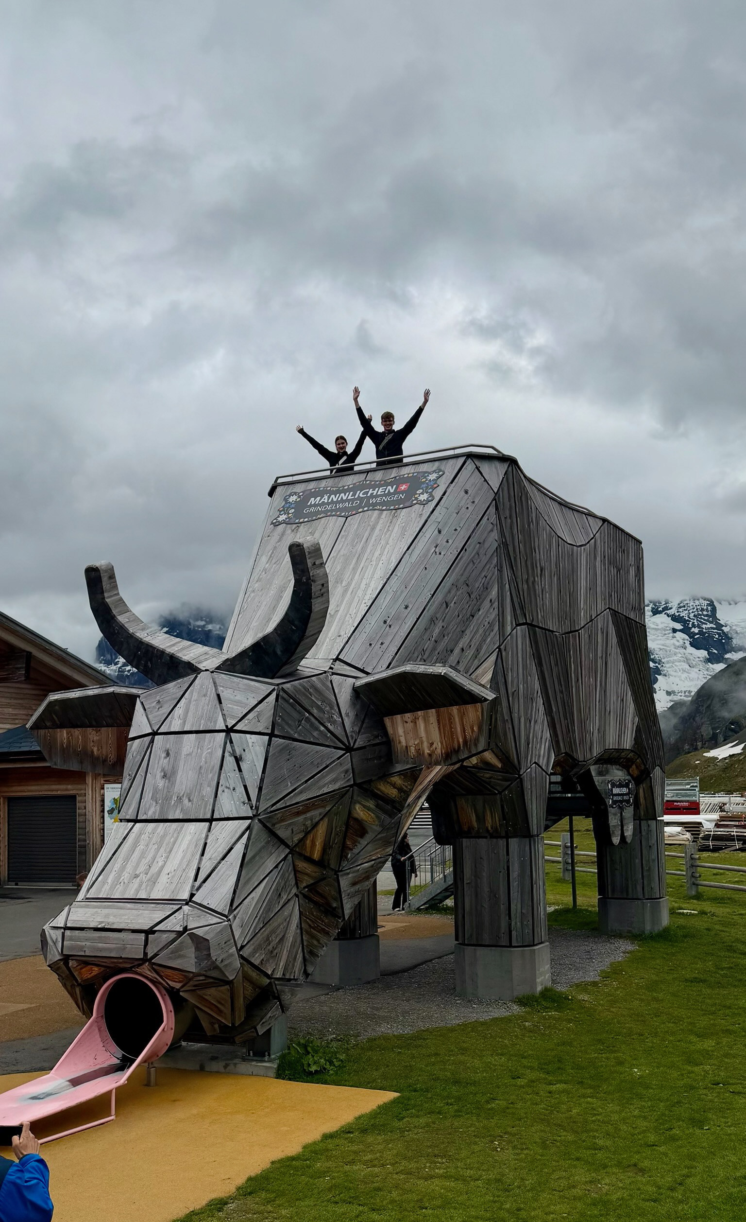 Great playground at the top