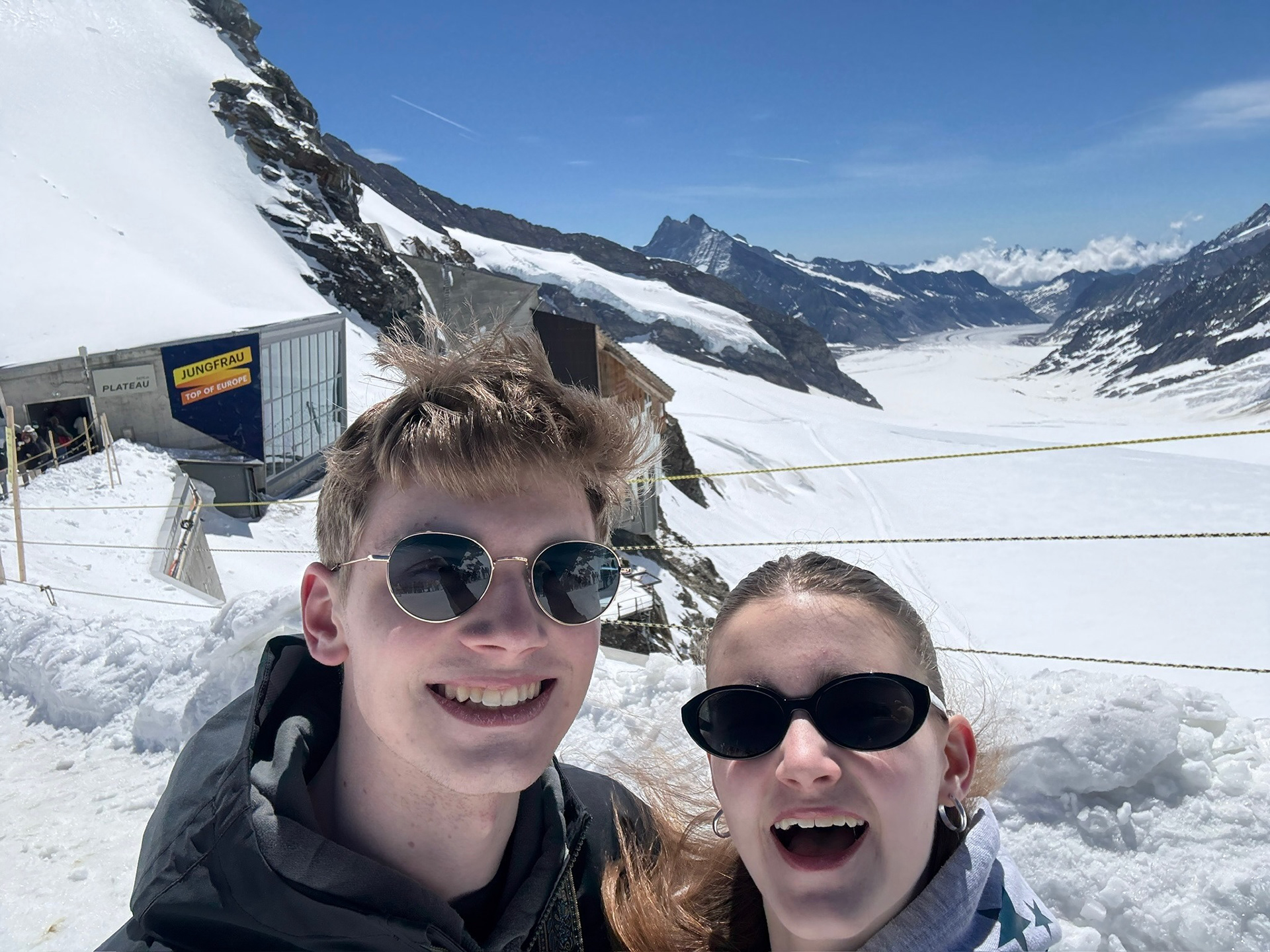 Check out that huge glacier at the top