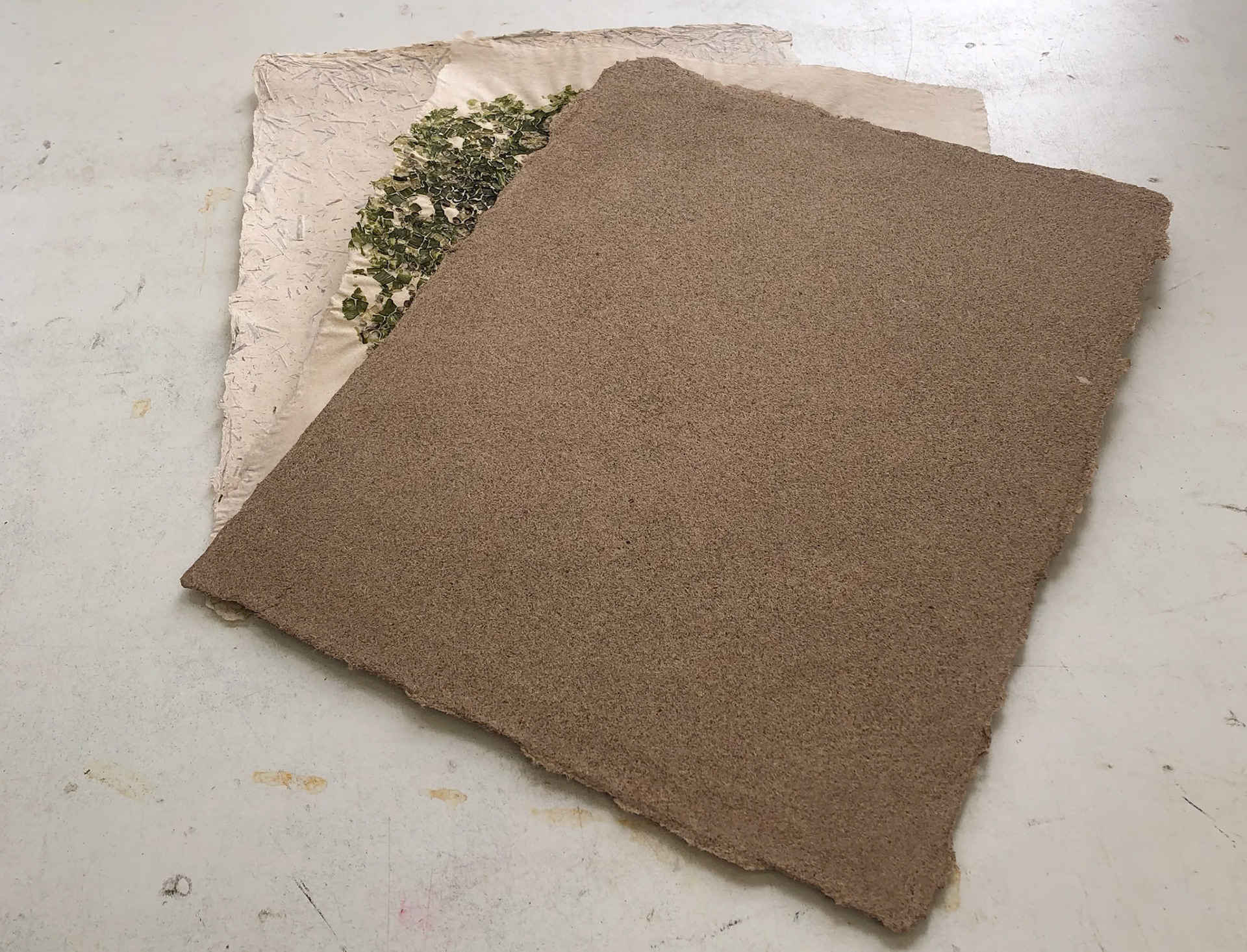 Handmade Paper (Abaca, Sabal Palmetto, Okra), 2020