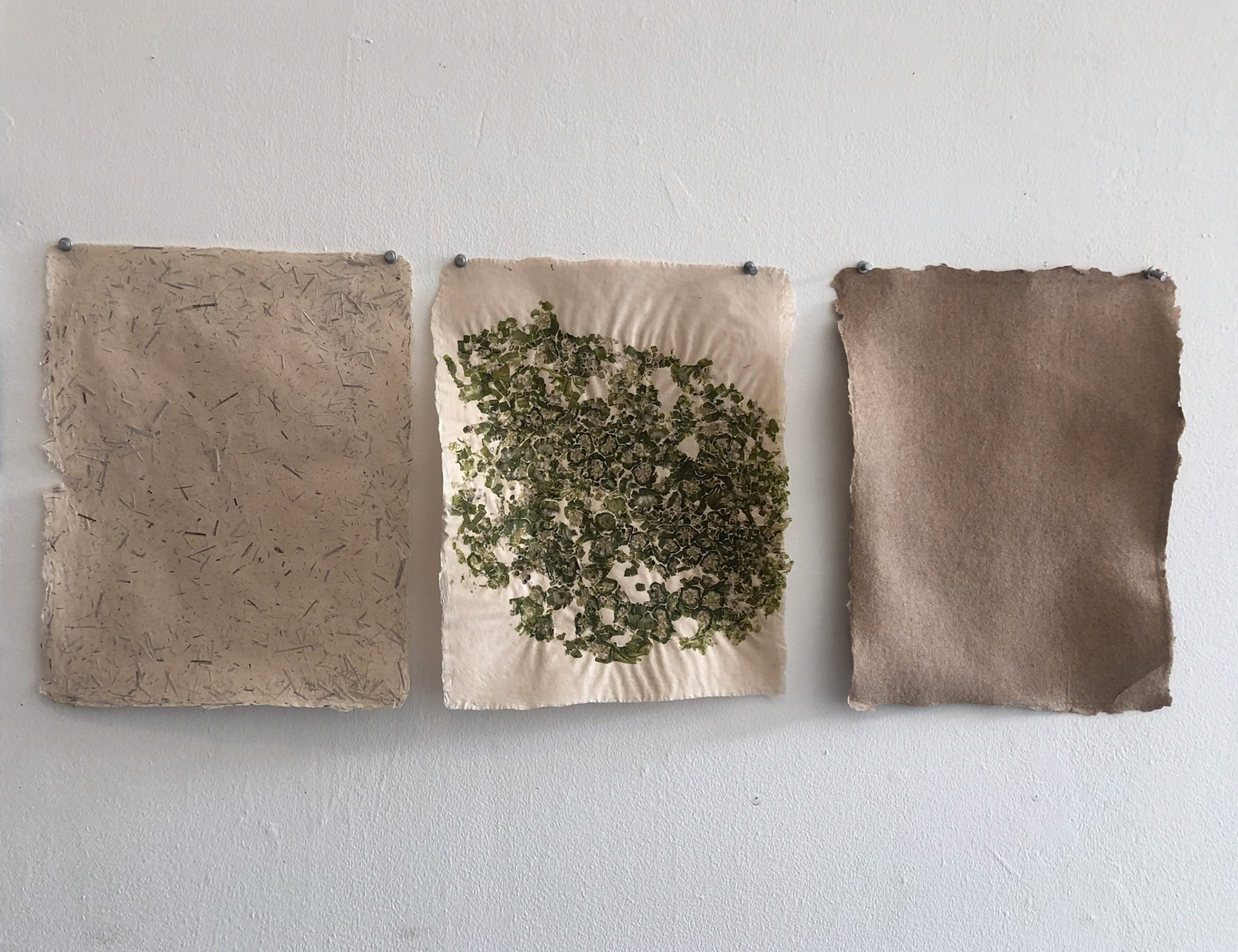 Handmade Paper (Abaca, Sabal Palmetto, Okra), 2020