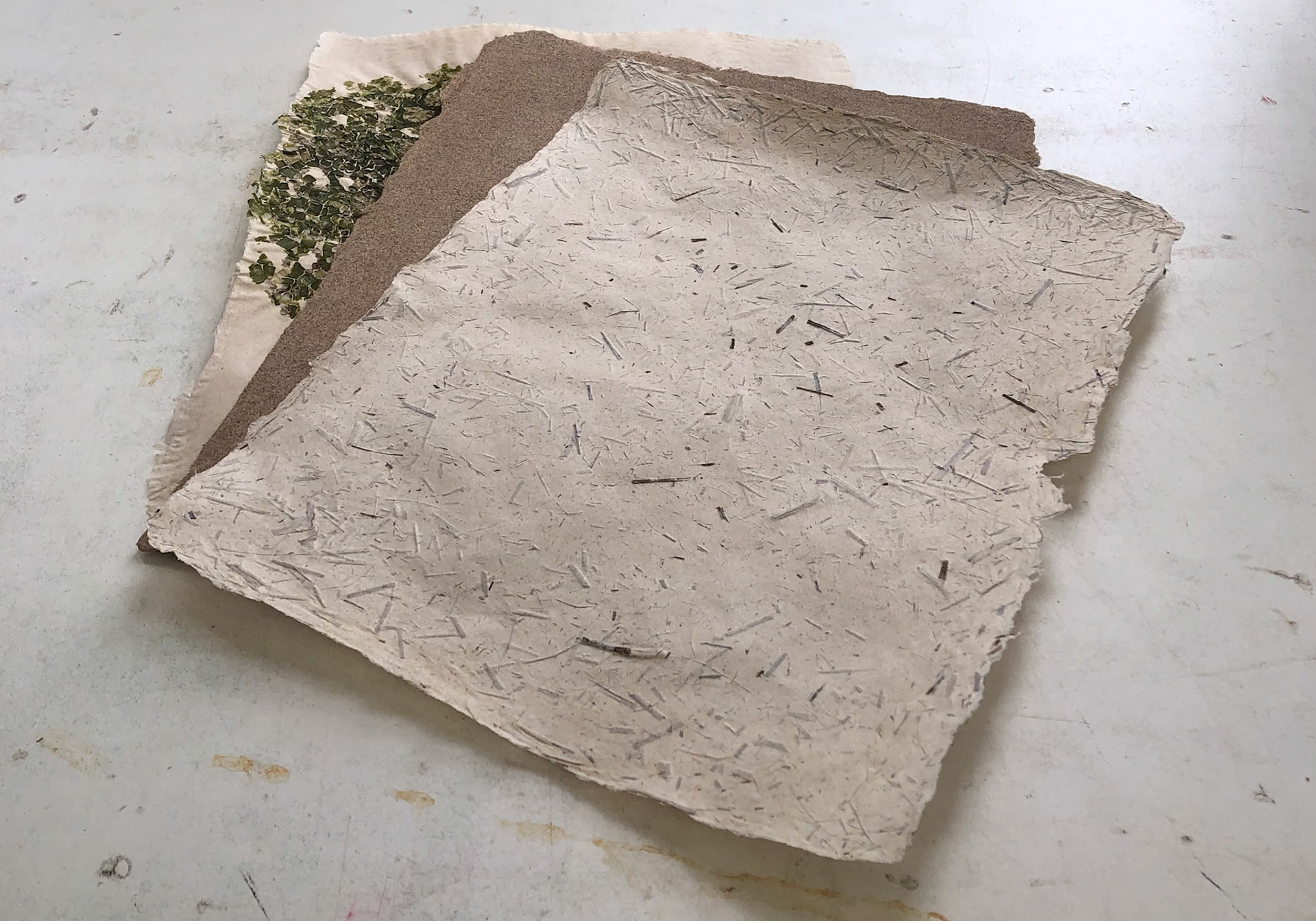 Handmade Paper (Abaca, Sabal Palmetto, Okra), 2020