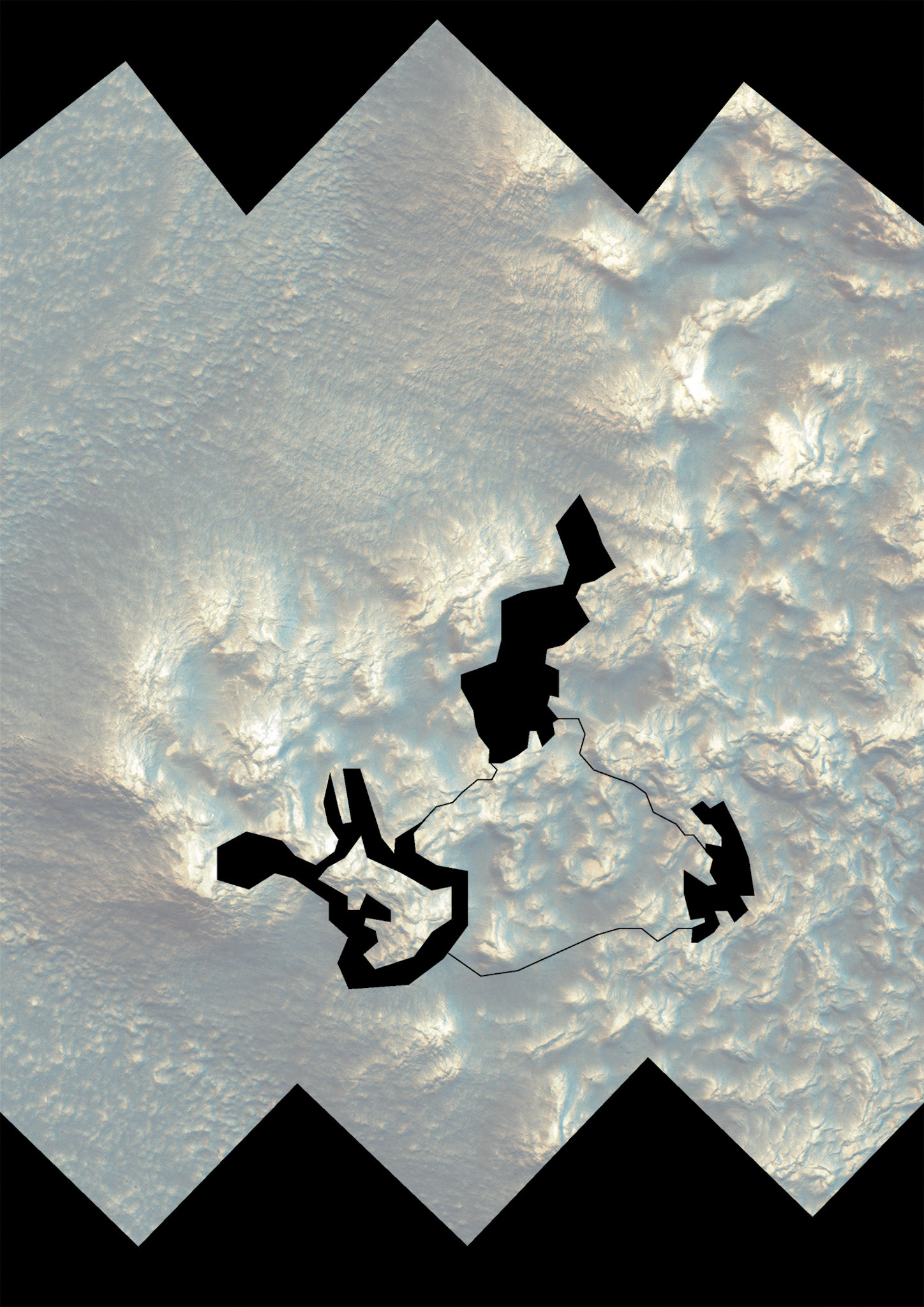 Vector drawing over image, 2018