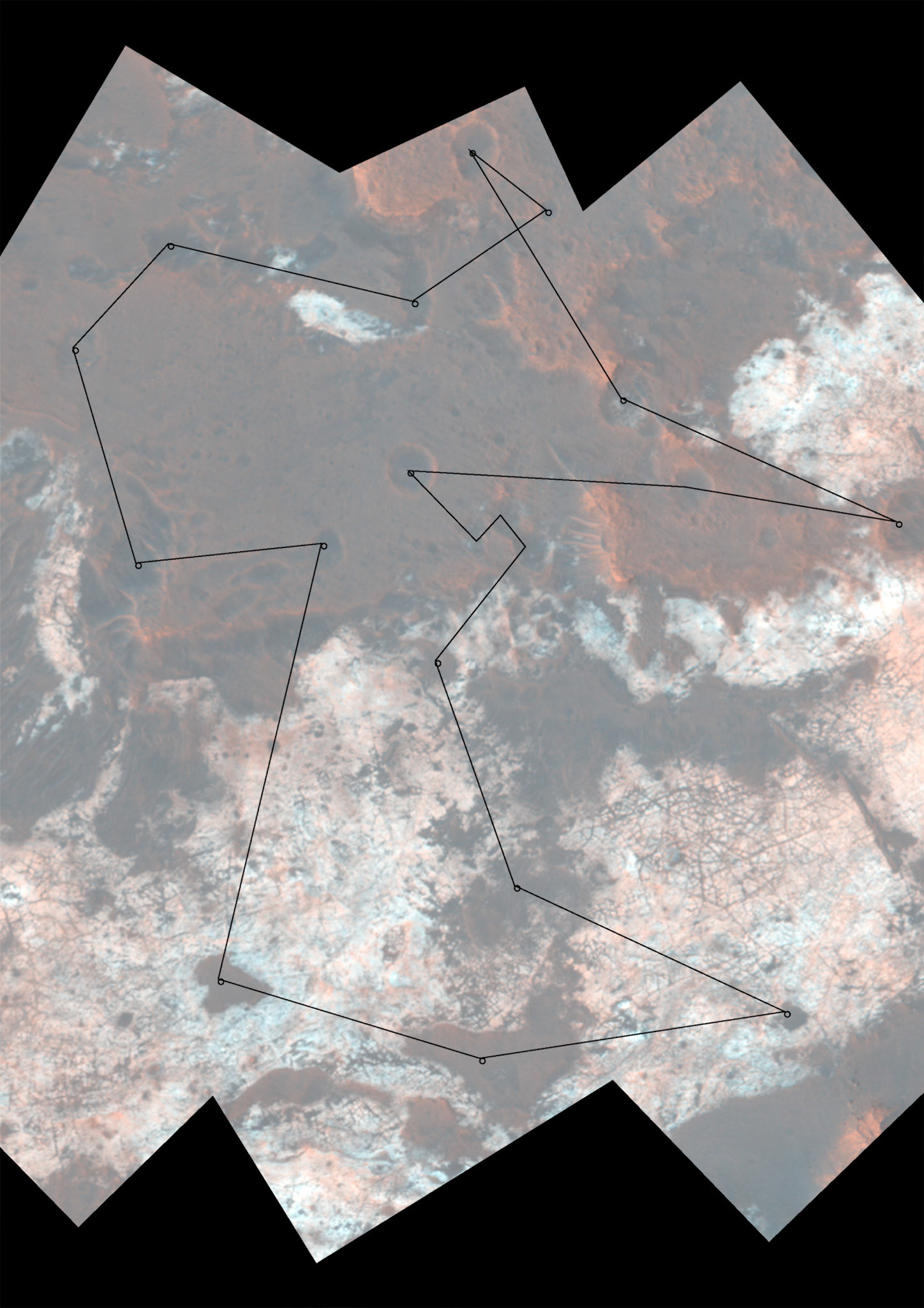 Vector drawing over image, 2018