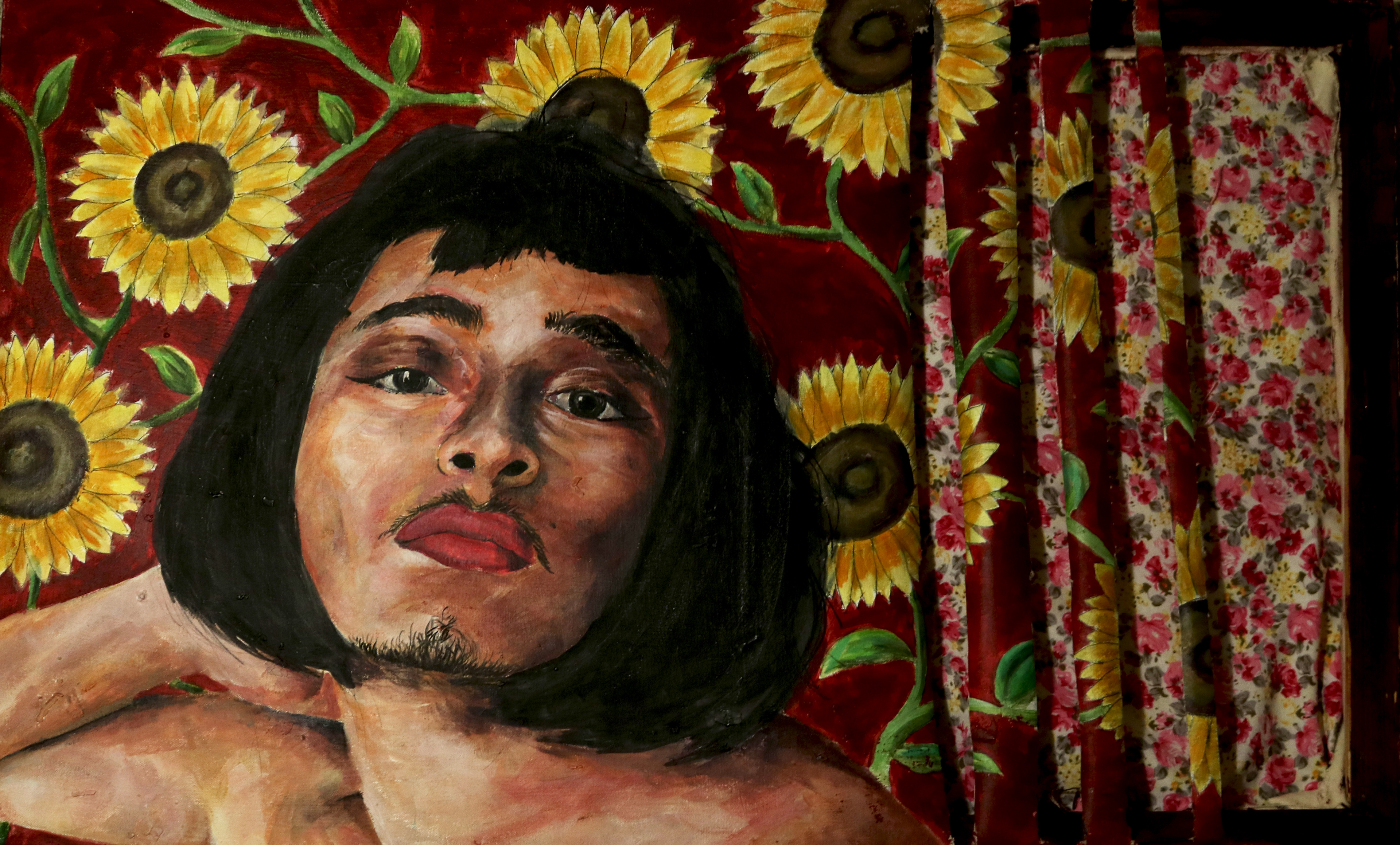 Austin Abistado, My Kind of Woman, 2015. Acrylic on canvas.