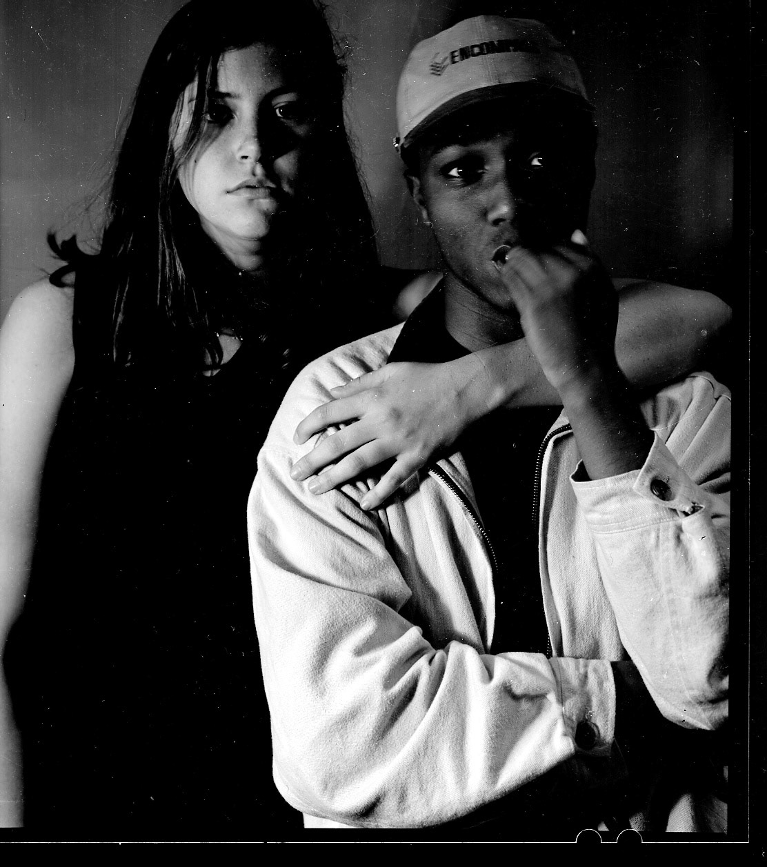 Austin Abistado, Untitled, 2016. 4x5 black and white film negative.