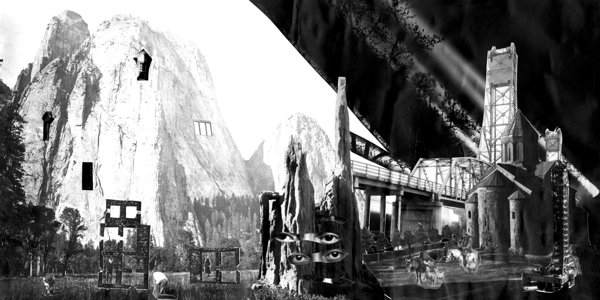 Collage on paper, 2018