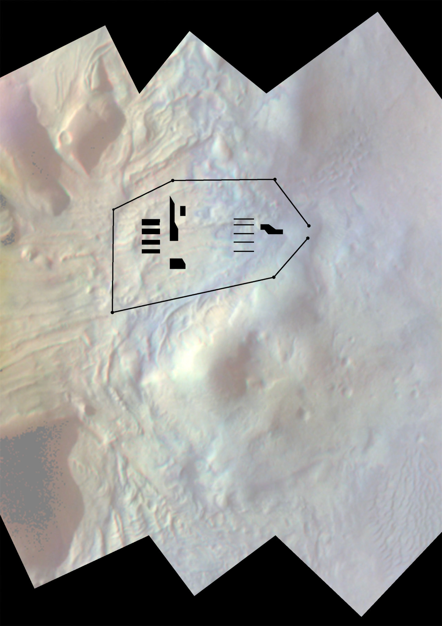 Vector drawing over image, 2018