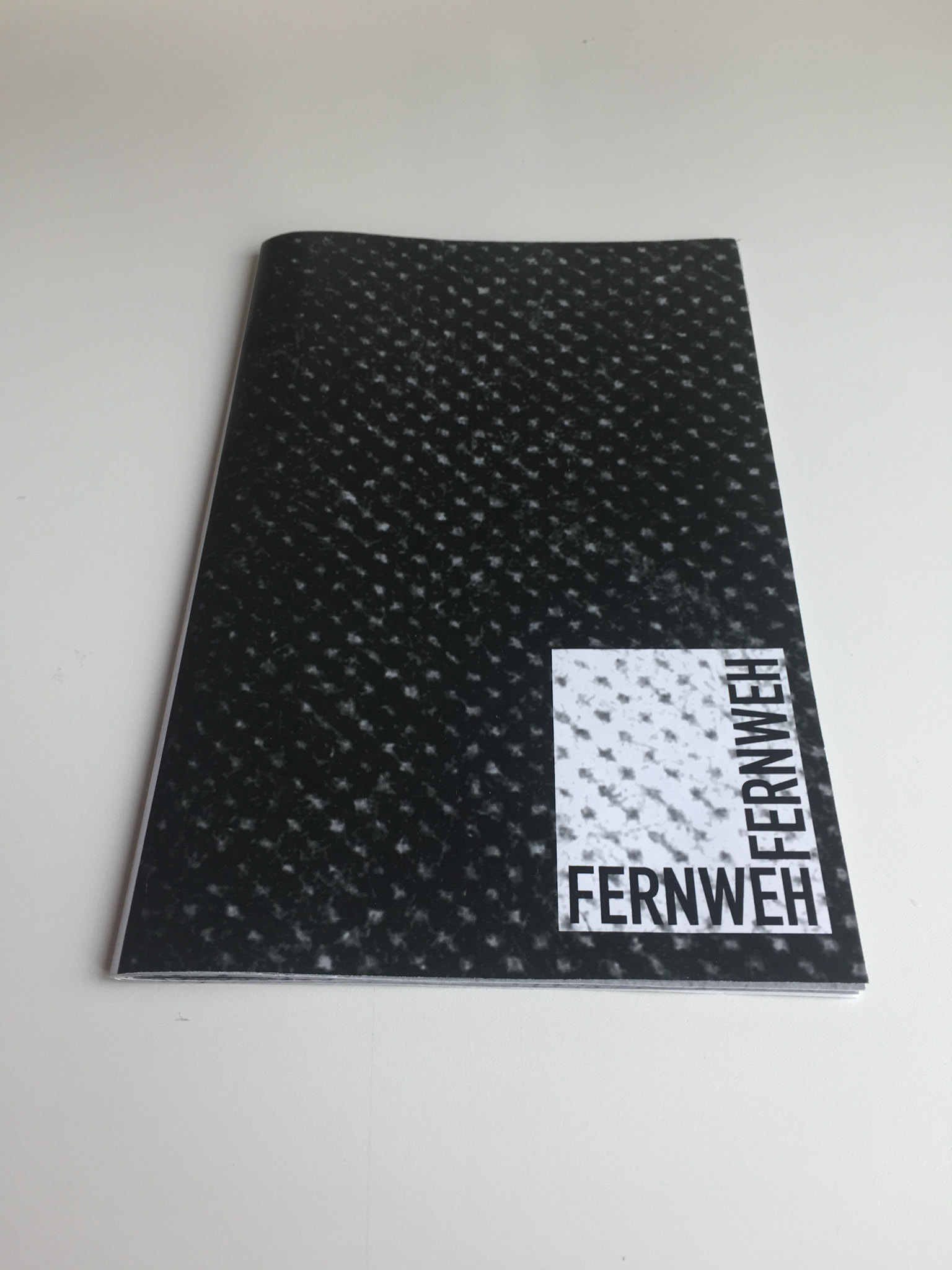 Book composed of digital scans, 2018