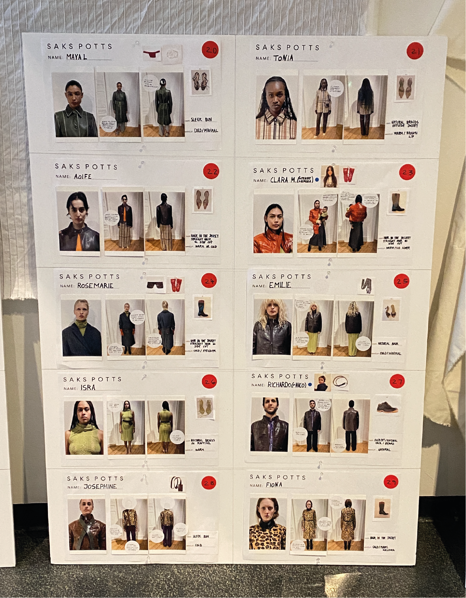 Fall Winter 23 show board