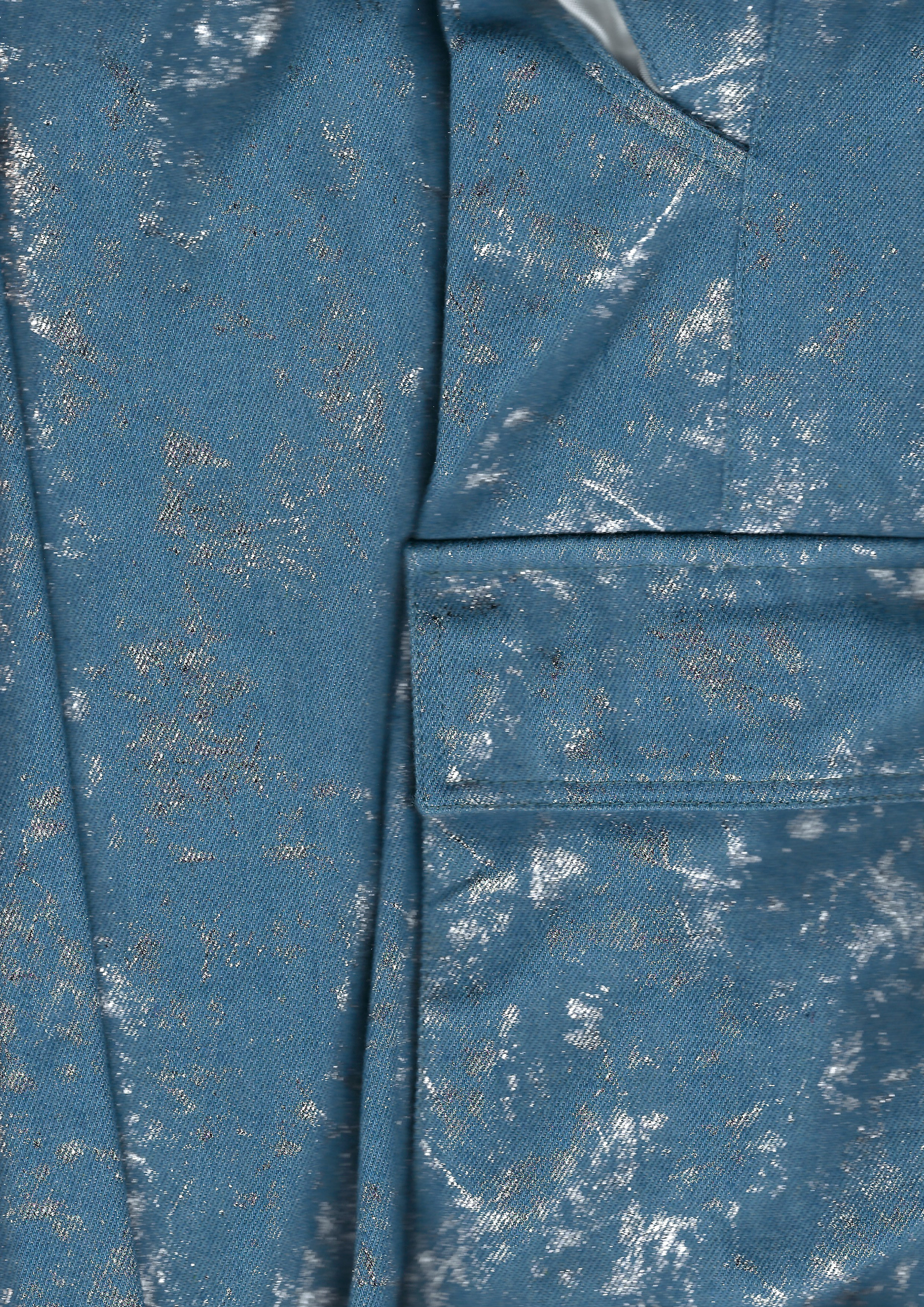Metallic denim scan