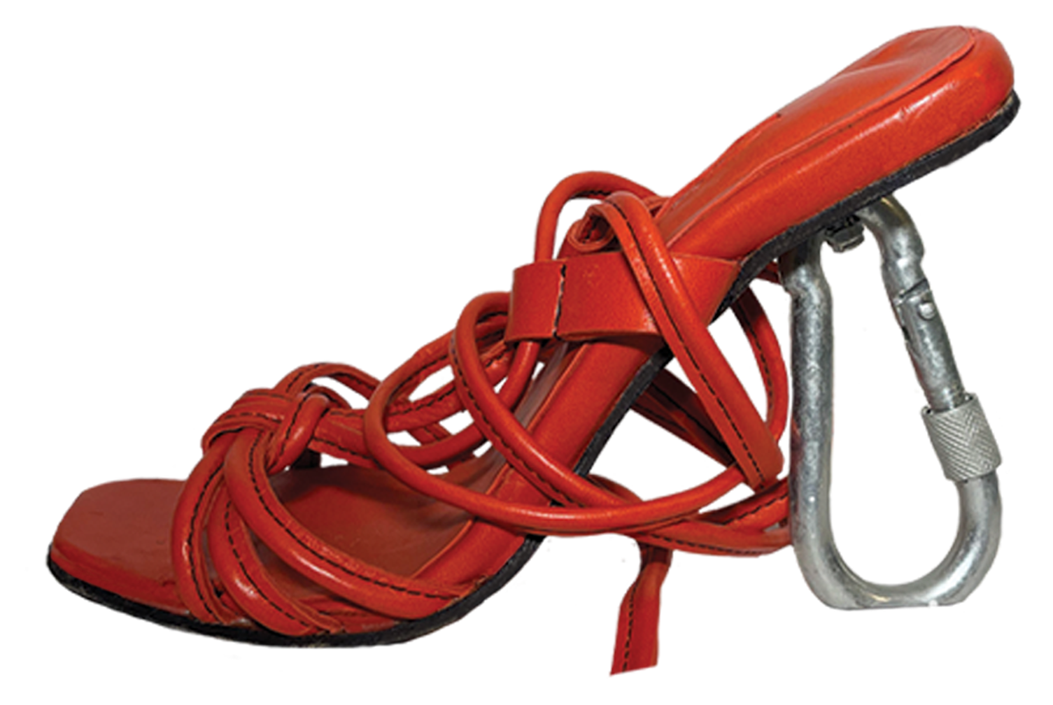 Carabiner heel sandal