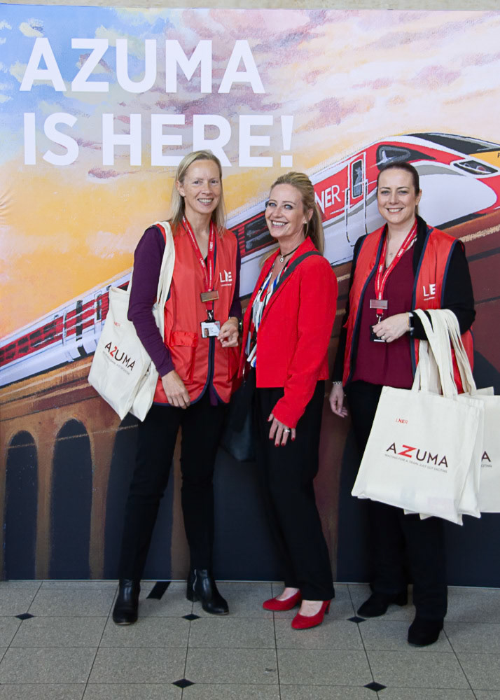 First Azuma train in Doncaster event