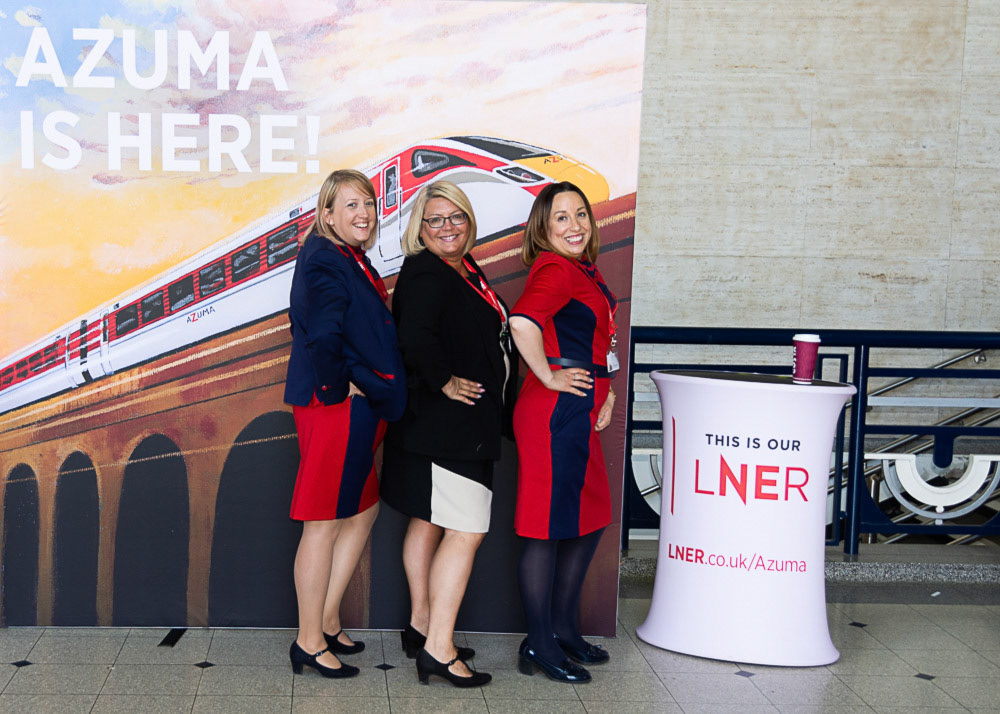 First Azuma train in Doncaster event