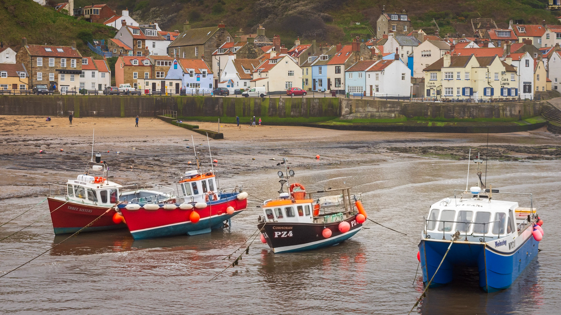 Staithes fishing boats