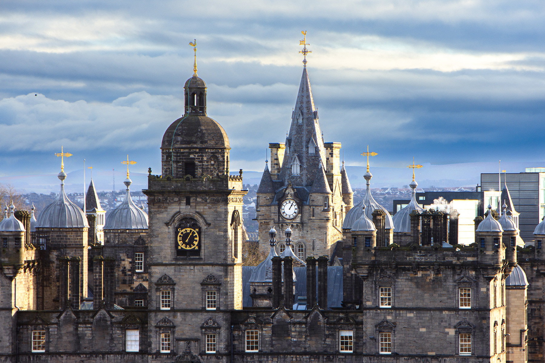 Edinburgh view from the castle