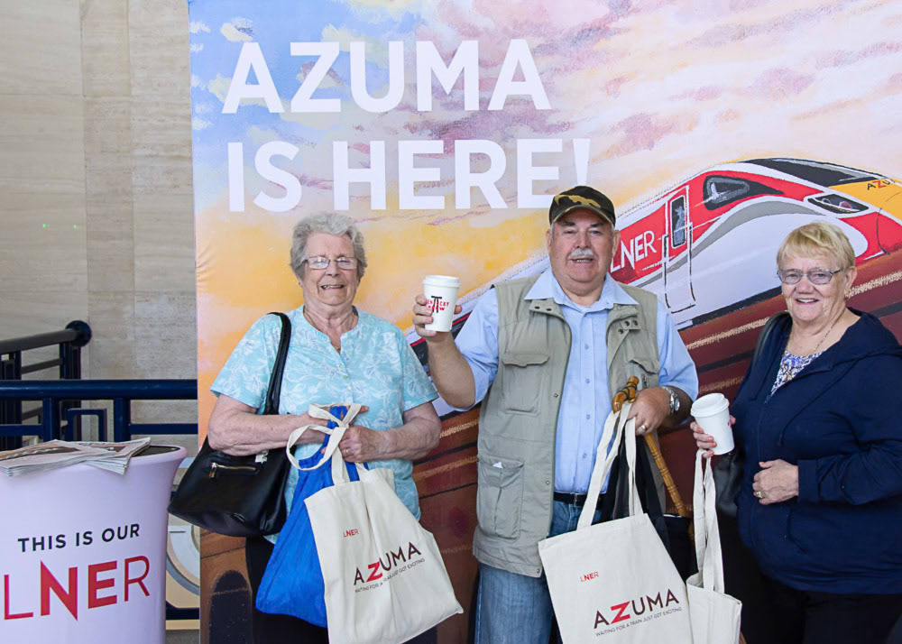 First Azuma train in Doncaster event