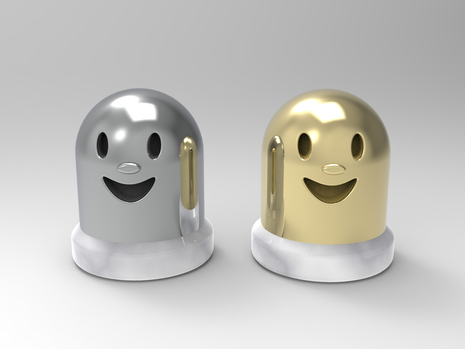 Metallic Rook Chess Piece