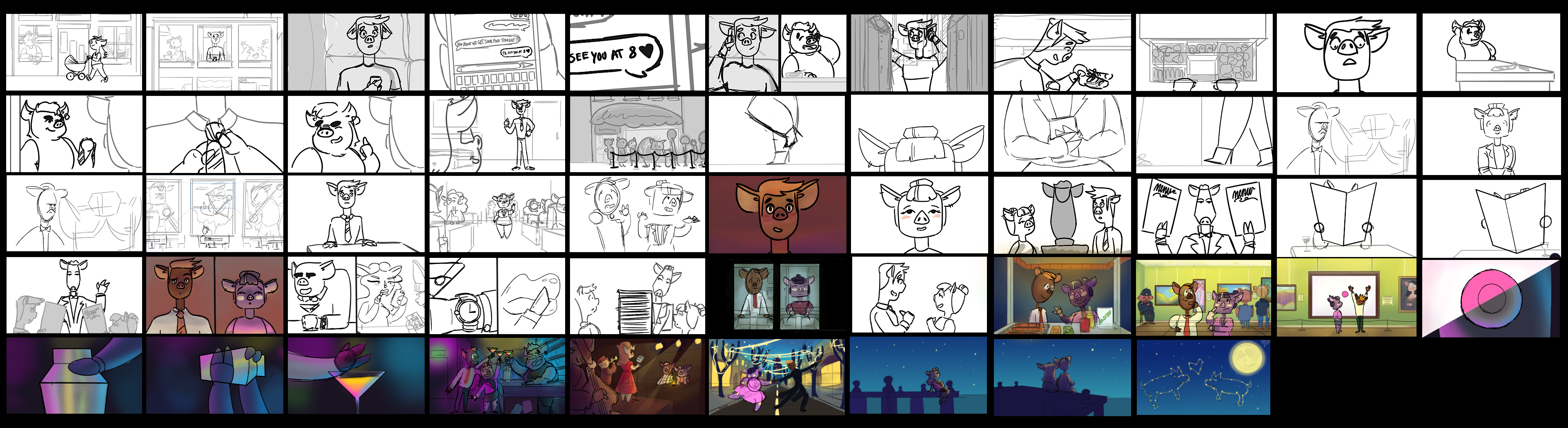Early Storyboards by Joshua Brown