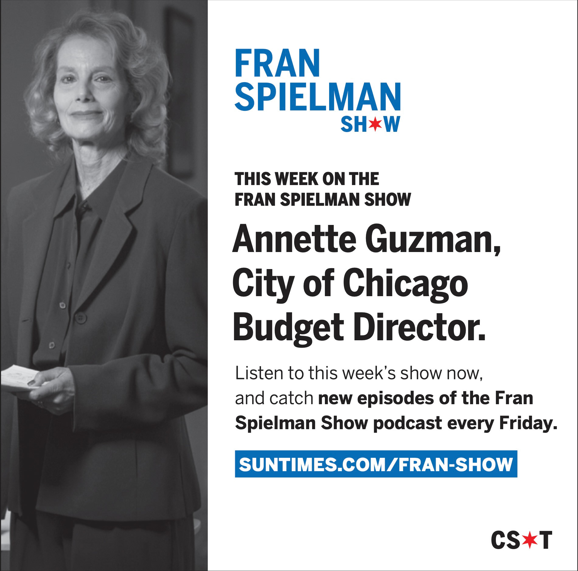 Print ad for the Fran Spielman Show