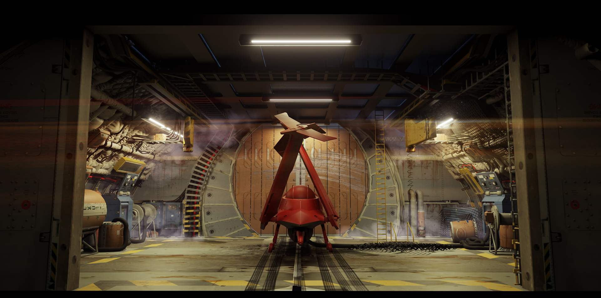 Cowboy Beebop: Beepop Hangar Concept