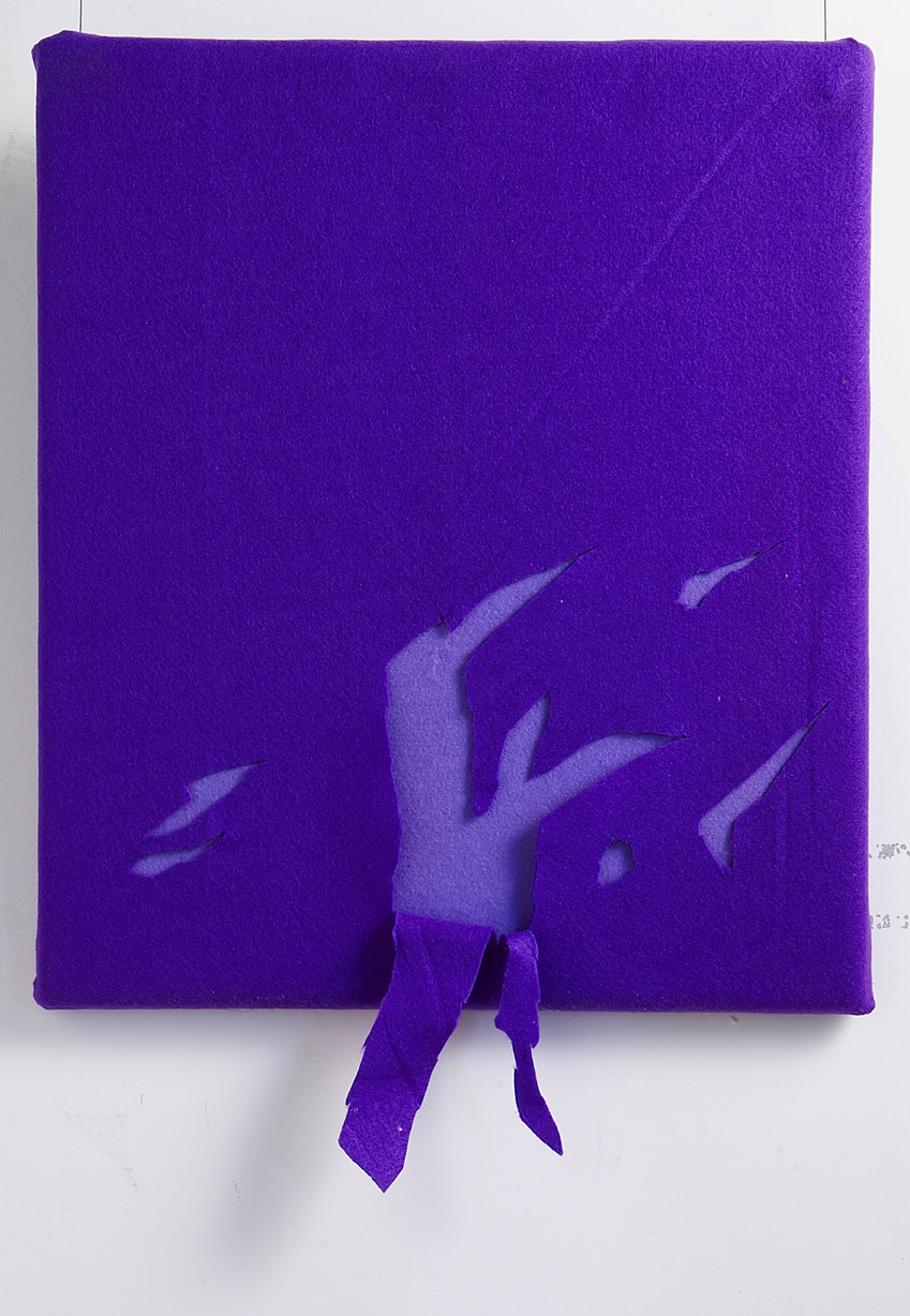 Non-woven fabri collage, 2007
