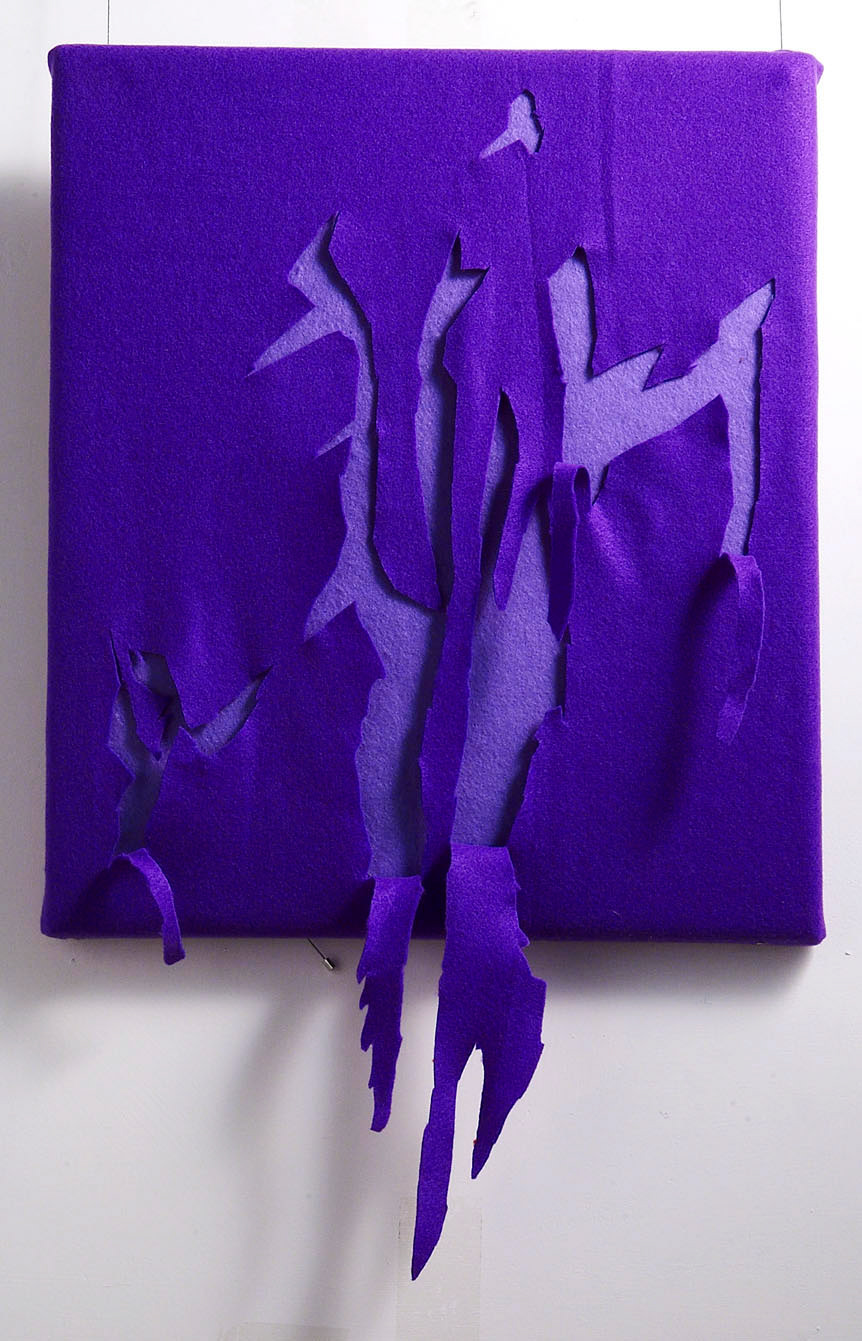 Non-woven fabri collage, 2007